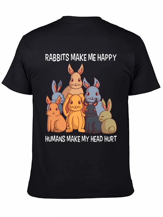 Rabbits Make Me Happy T-Shirt
