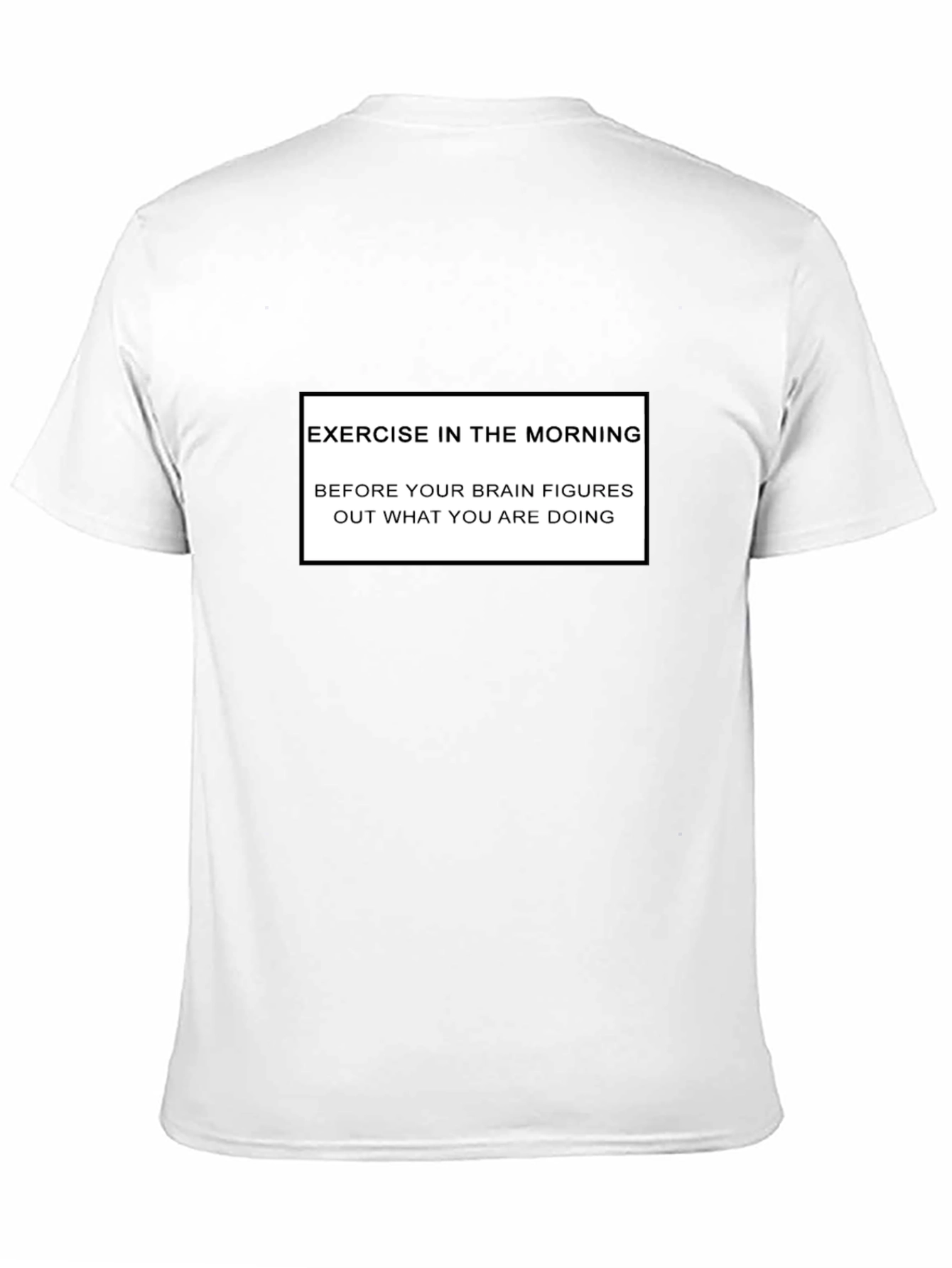 Funny Exercise Morning Black T-Shirt