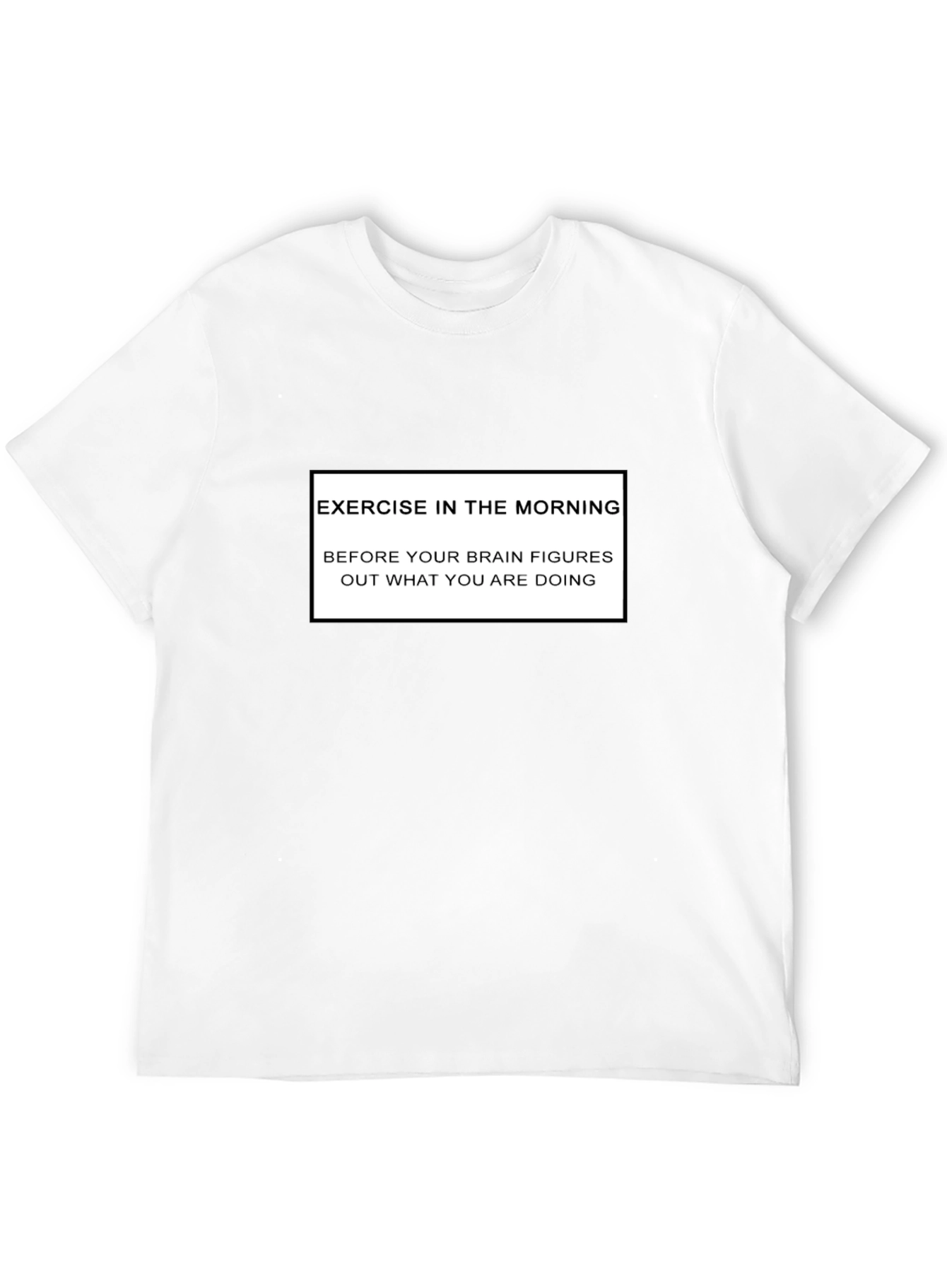 Funny Exercise Morning Black T-Shirt