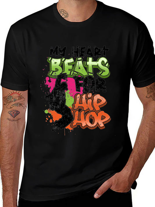 Hip Hop Heartbeat T-Shirt - Stylish Music Tee