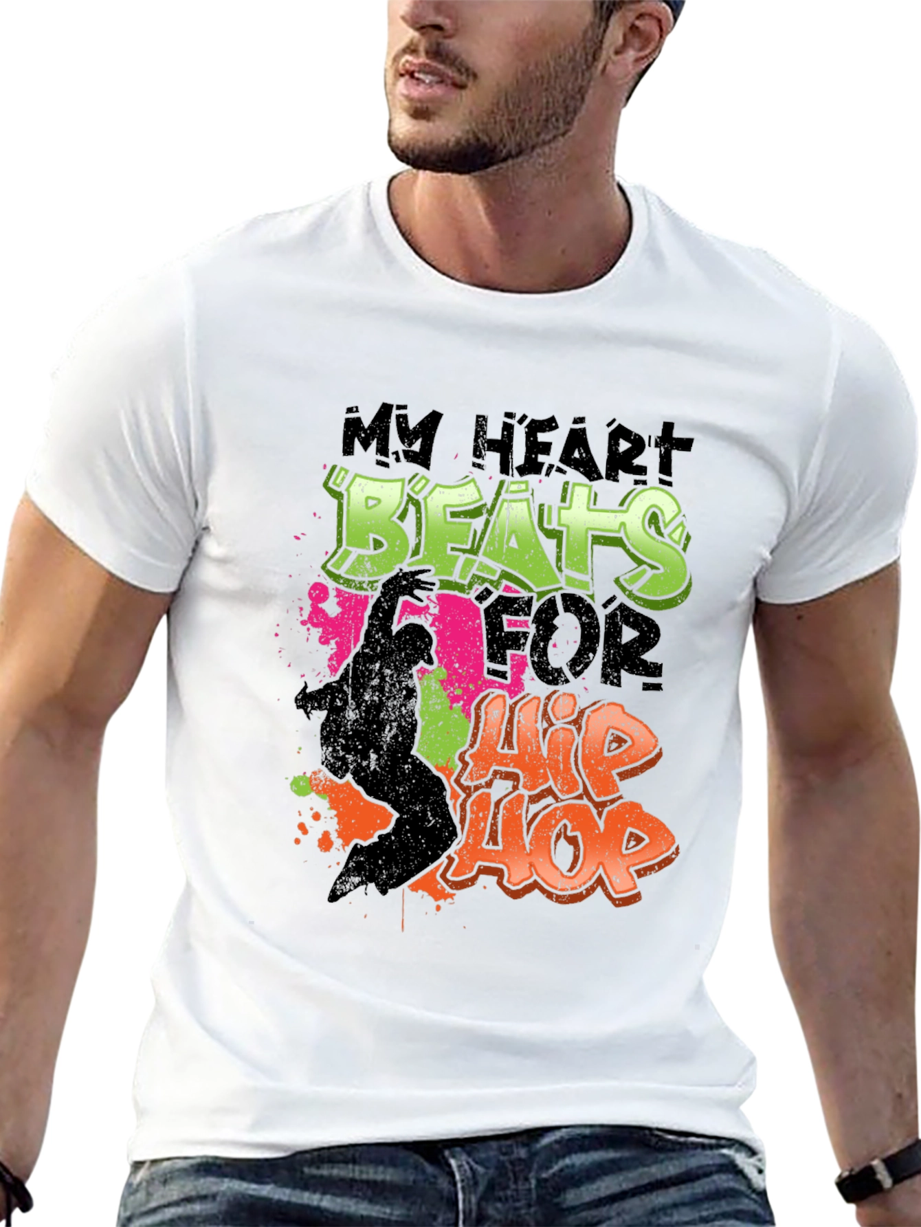 Hip Hop Heartbeat T-Shirt - Stylish Music Tee