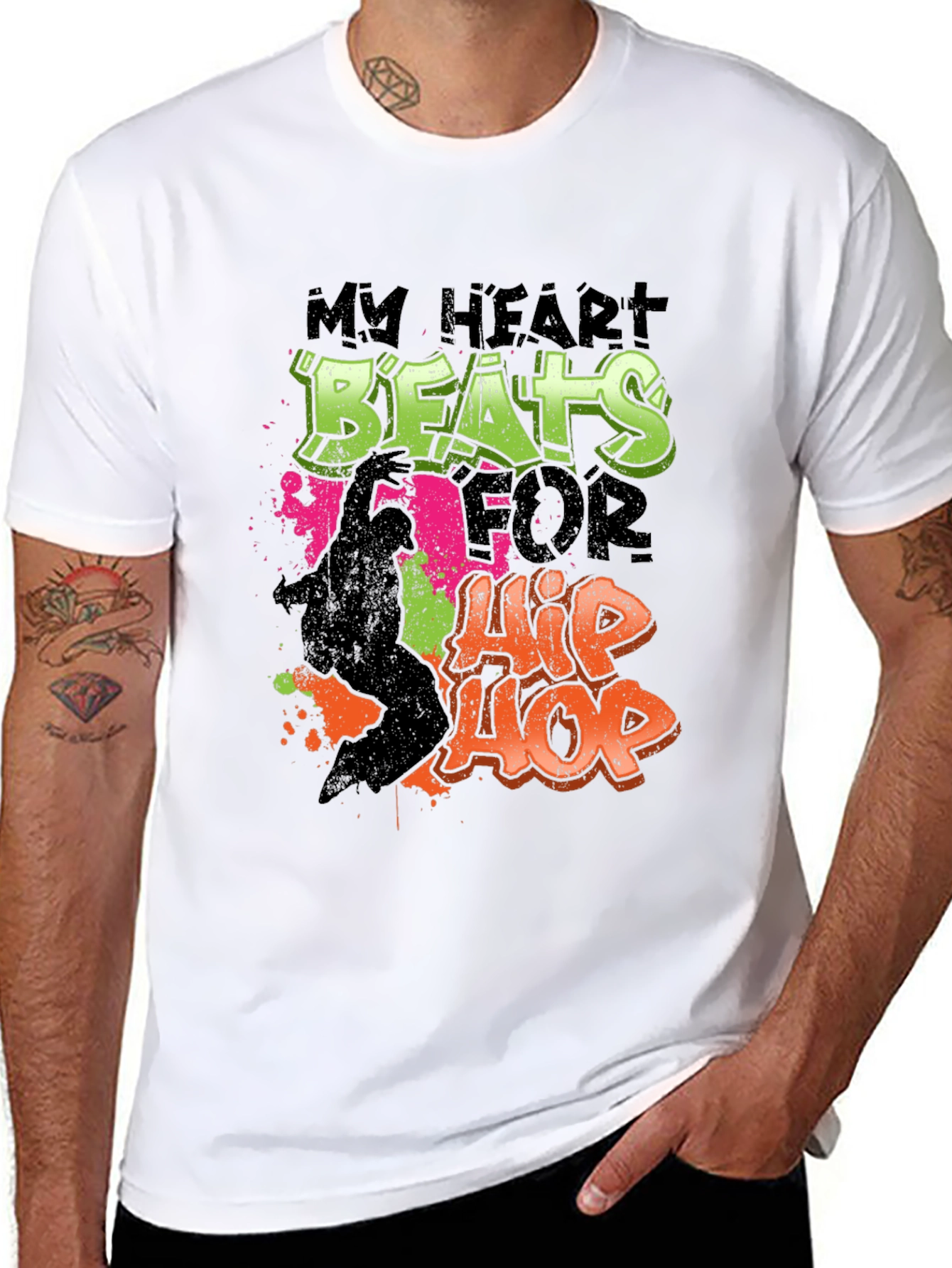 Hip Hop Heartbeat T-Shirt - Stylish Music Tee