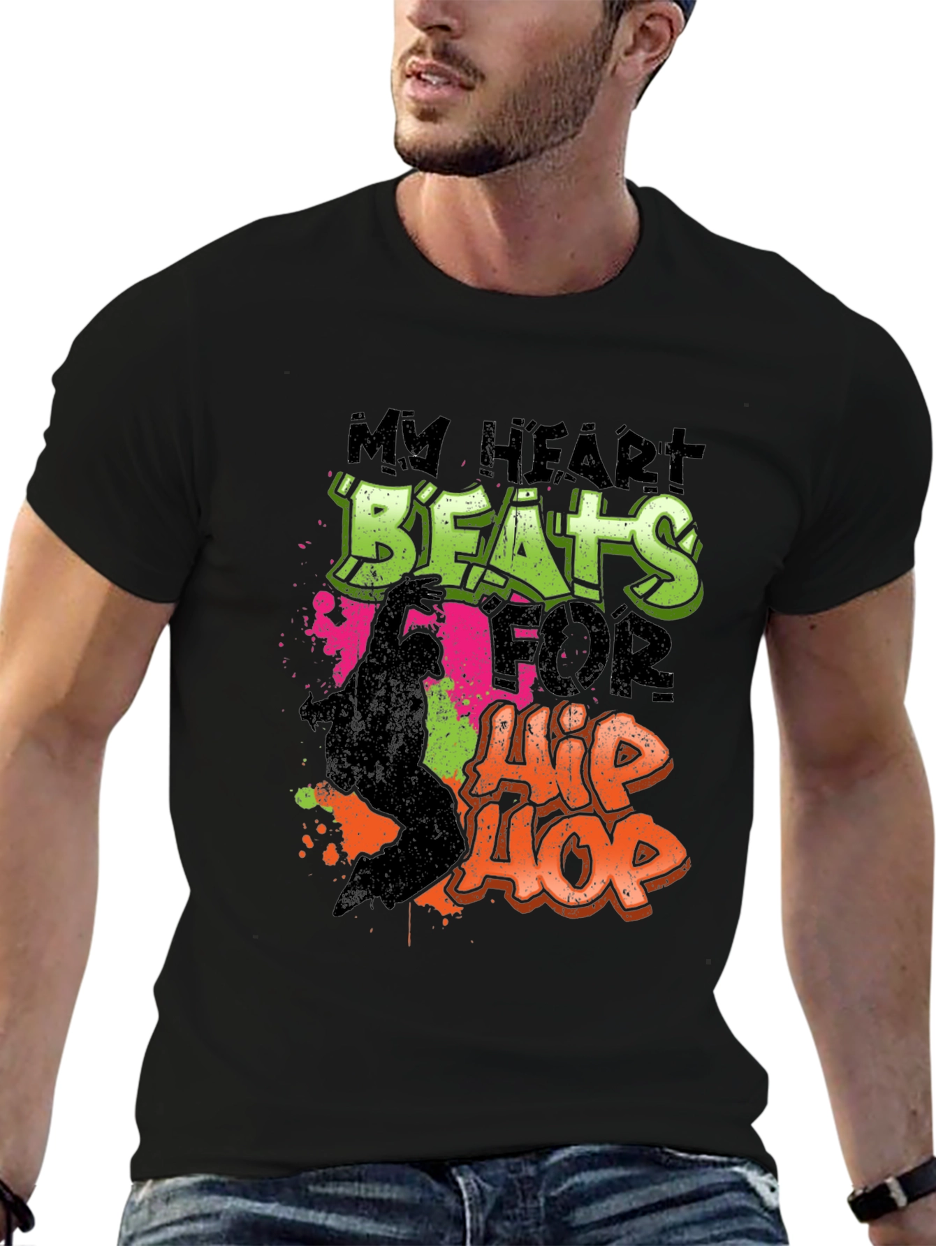 Hip Hop Heartbeat T-Shirt - Stylish Music Tee