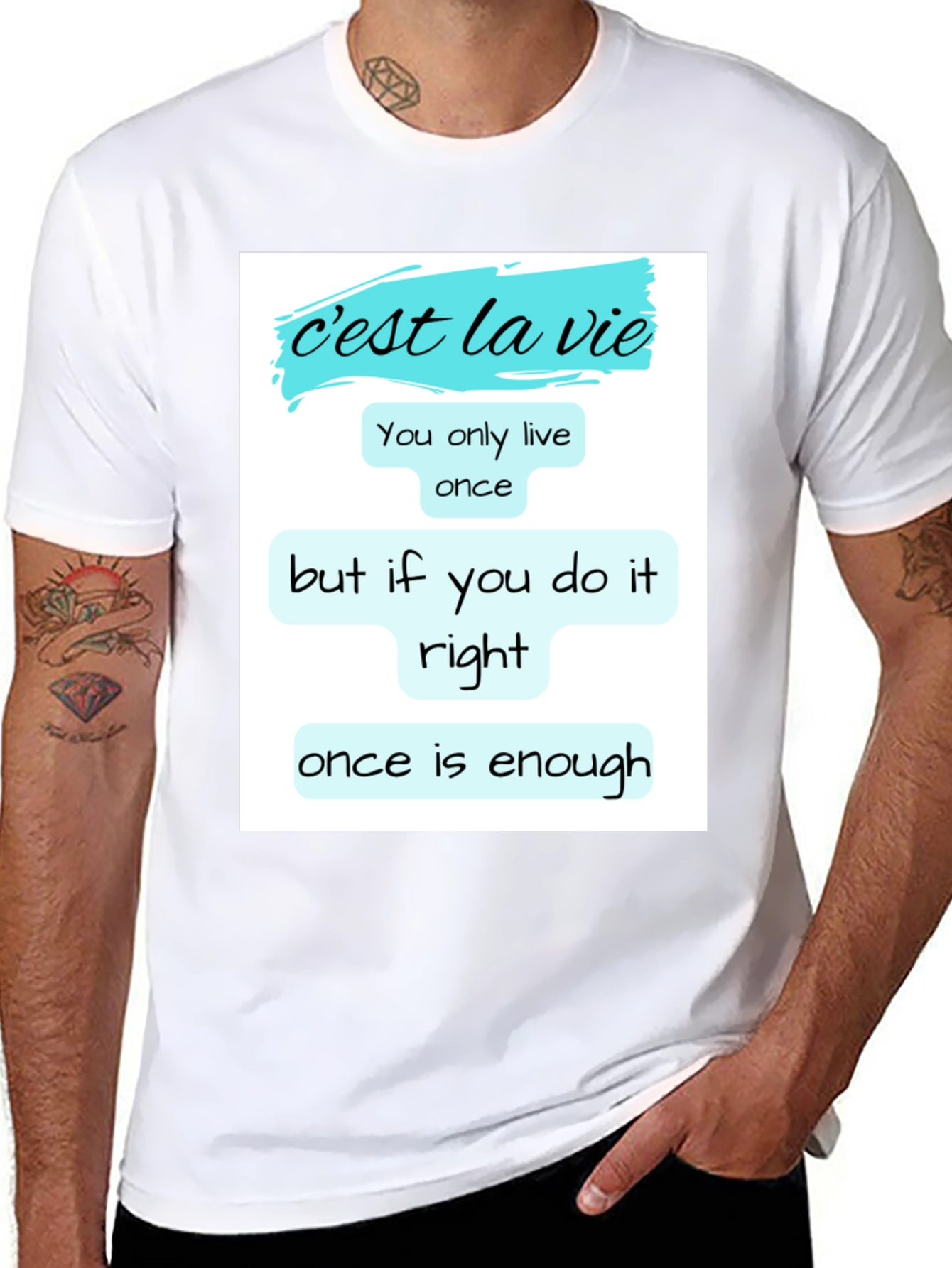 Cest la Vie T-Shirt: Live Life Right!