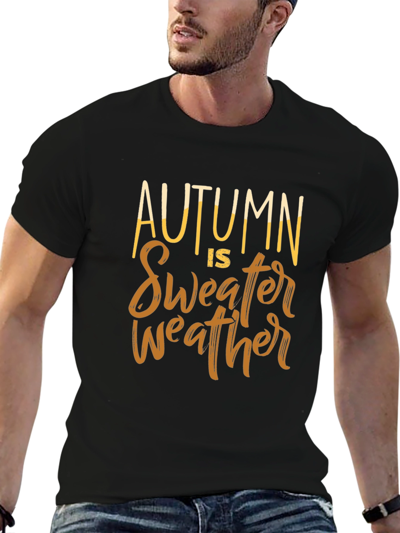Autumn Is Sweater Weather Graphic T-Shirt