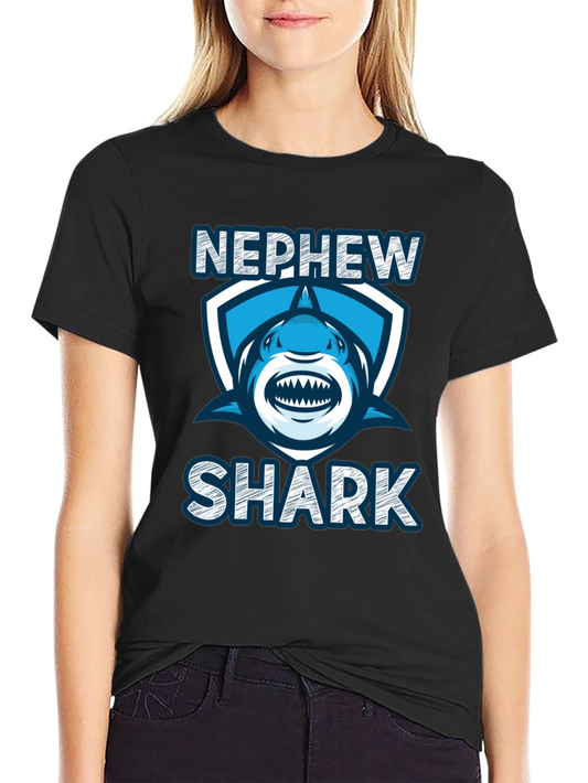 Nephew Shark T-Shirt - Cute Family Matching Tee