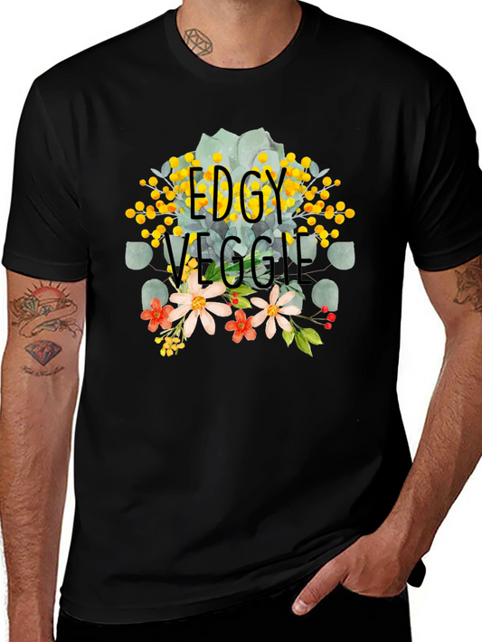 Edgy Veggie Graphic Tee - Trendy Vegan Fashion