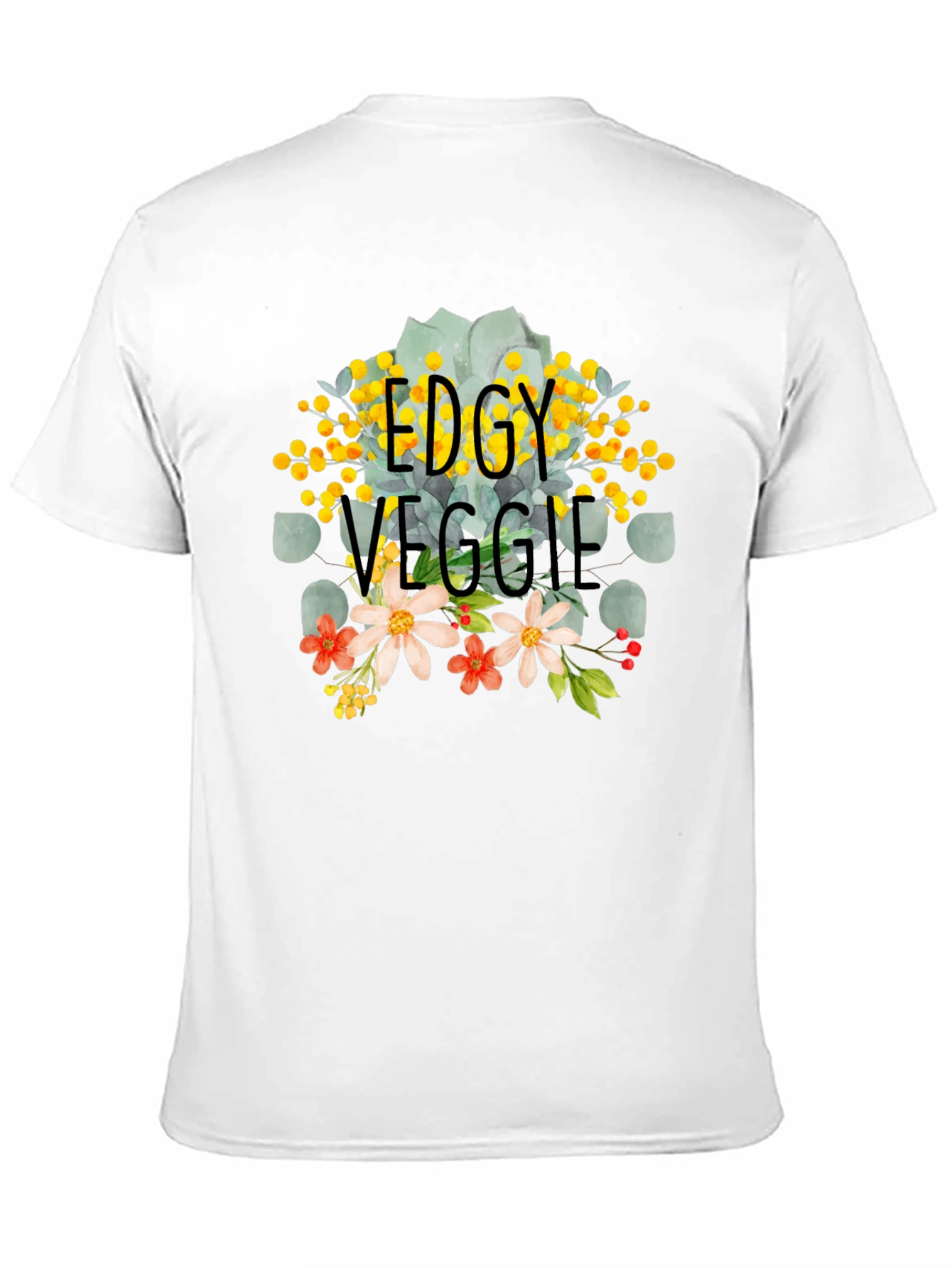 Edgy Veggie Graphic Tee - Trendy Vegan Fashion