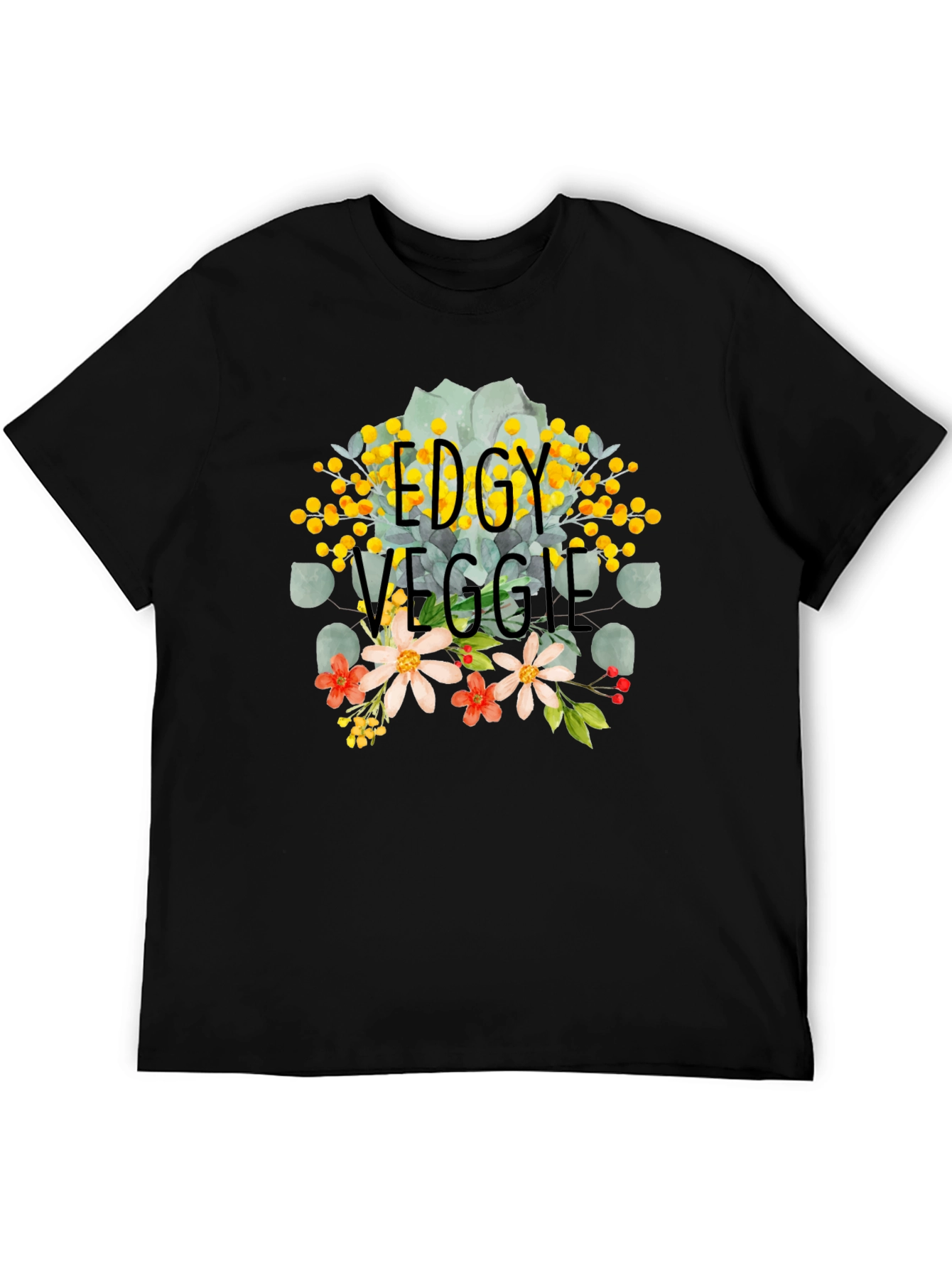 Edgy Veggie Graphic Tee - Trendy Vegan Fashion