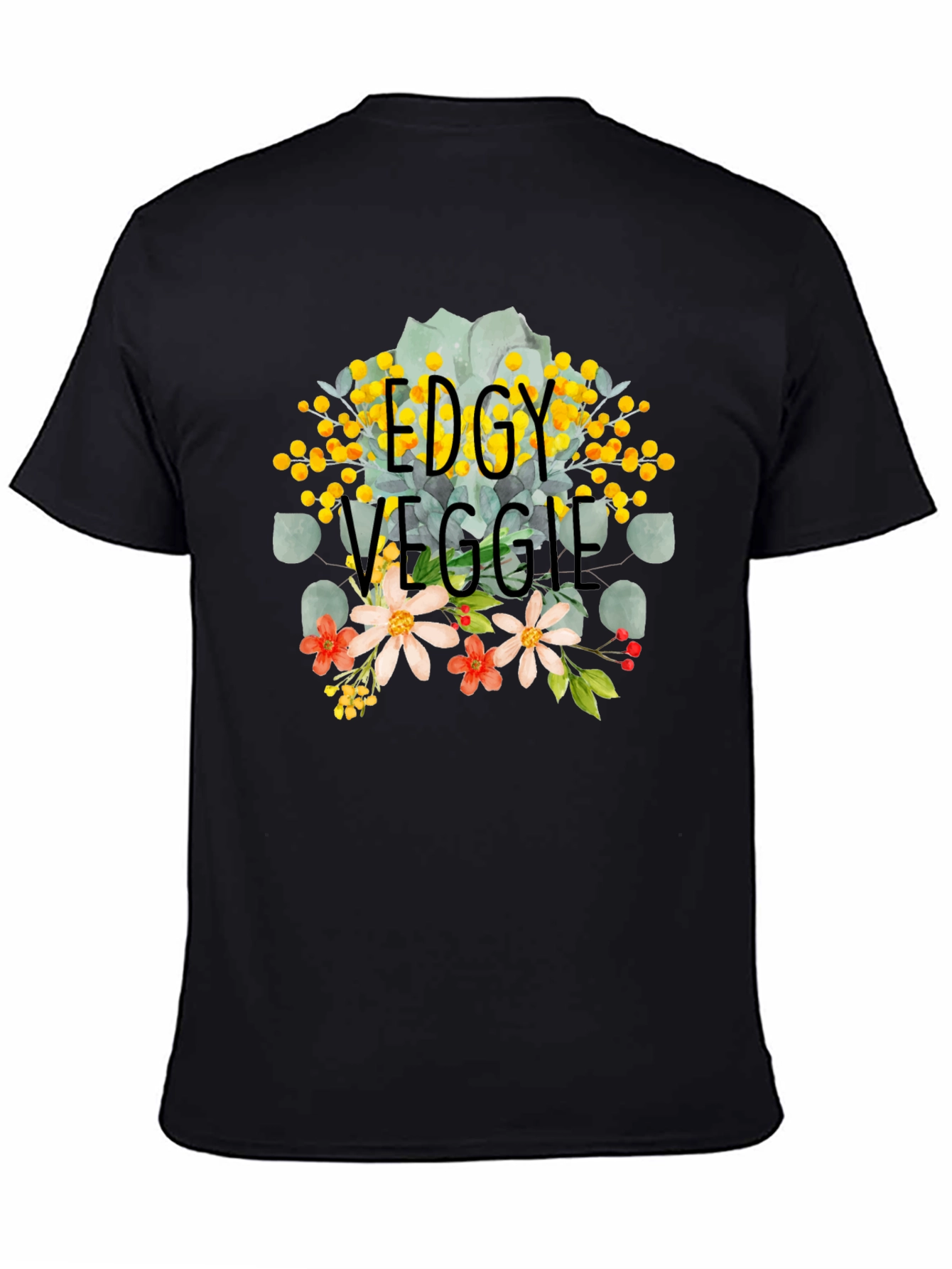 Edgy Veggie Graphic Tee - Trendy Vegan Fashion