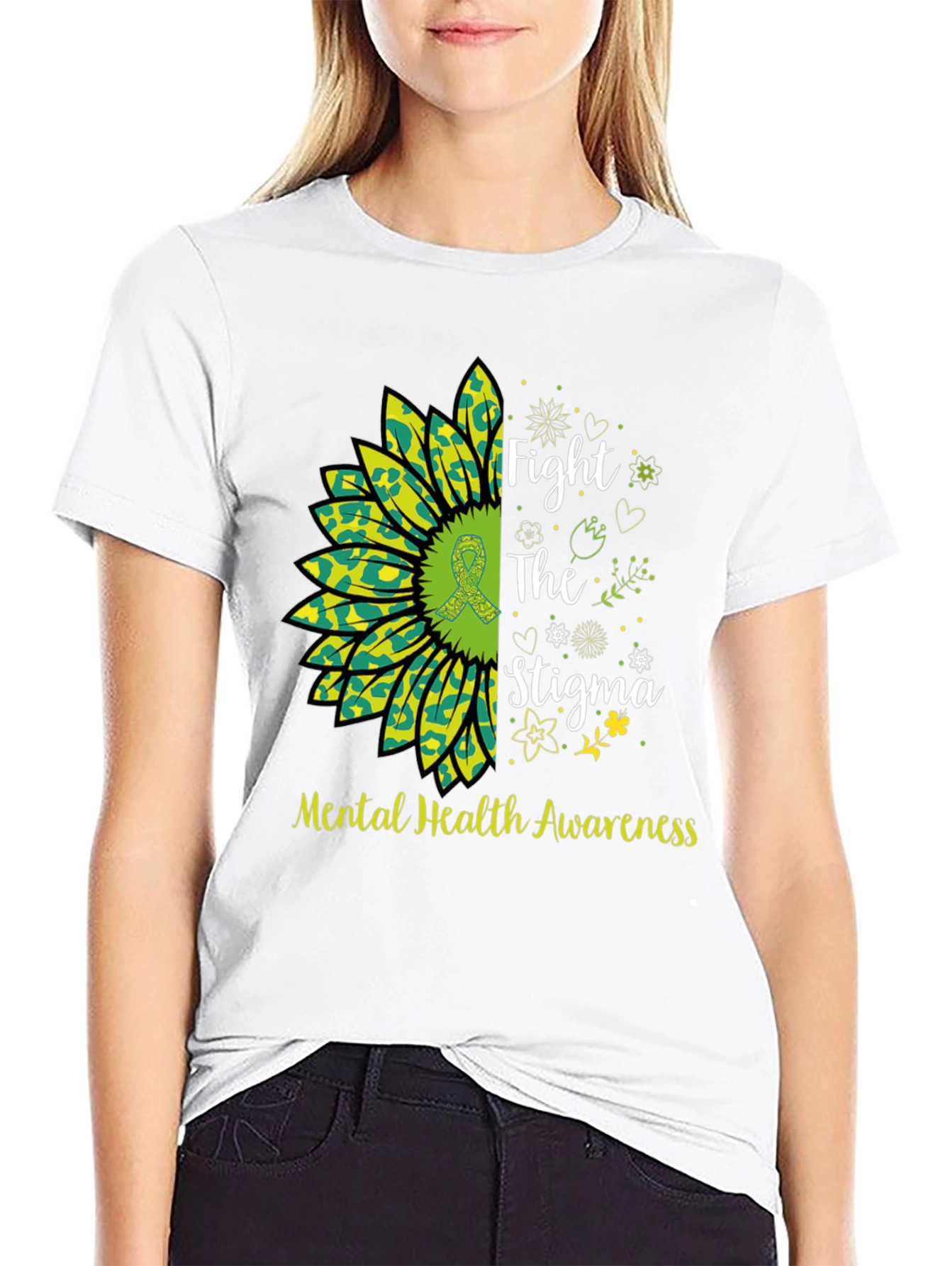 Mental Health Awareness Sunflower T-Shirt