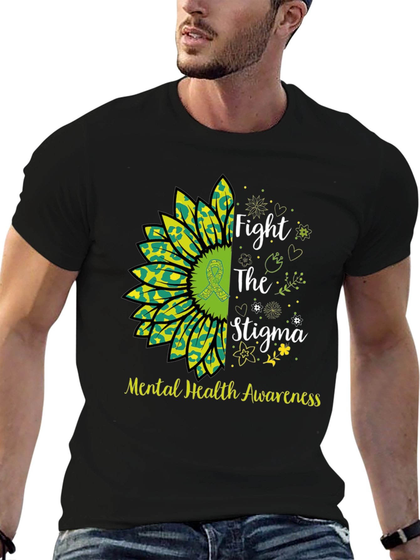 Mental Health Awareness Sunflower T-Shirt