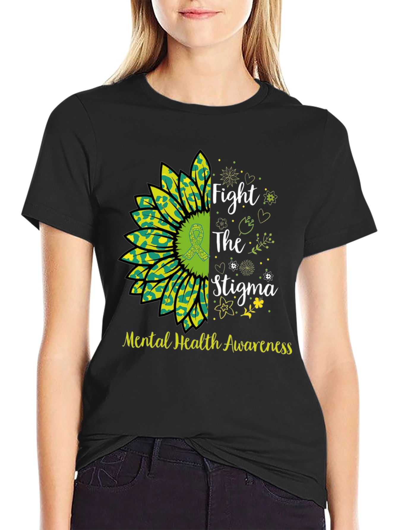 Mental Health Awareness Sunflower T-Shirt
