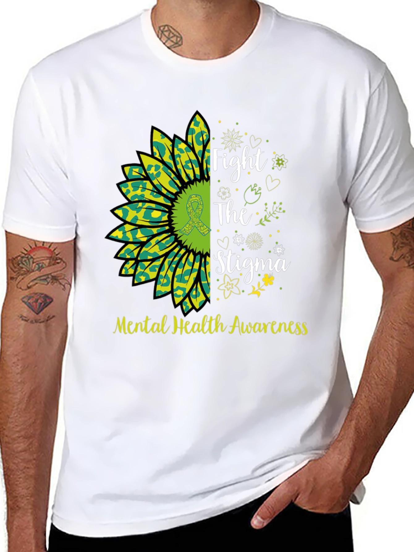 Mental Health Awareness Sunflower T-Shirt