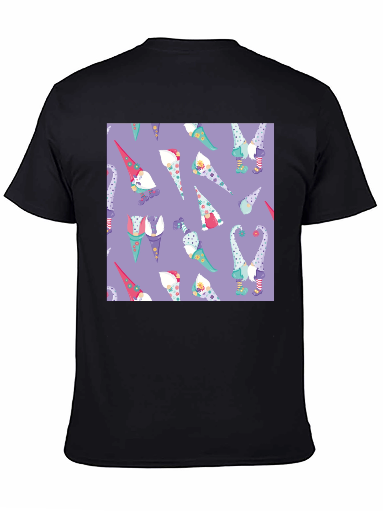 Novelty Gnome Pattern T-Shirt