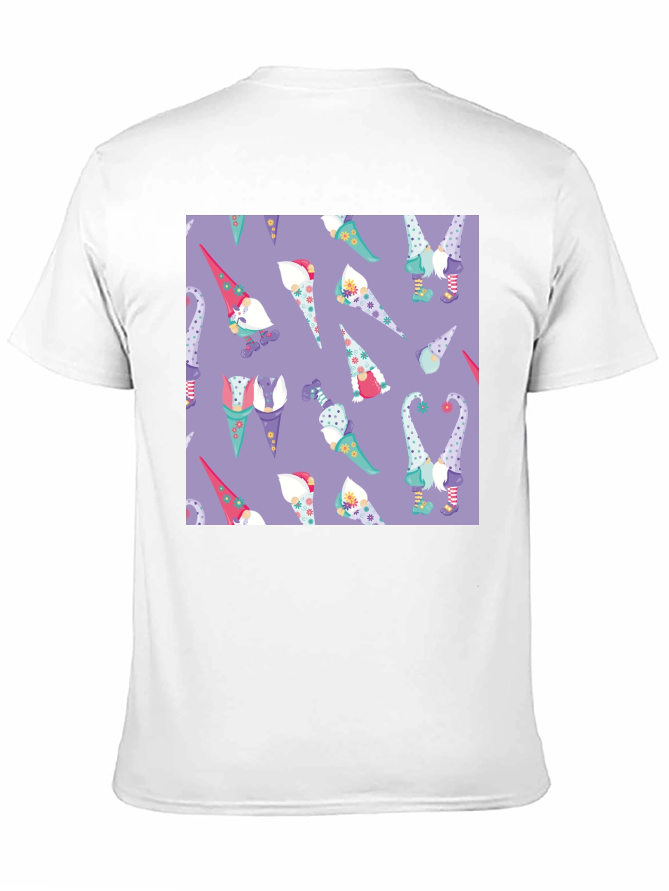 Novelty Gnome Pattern T-Shirt