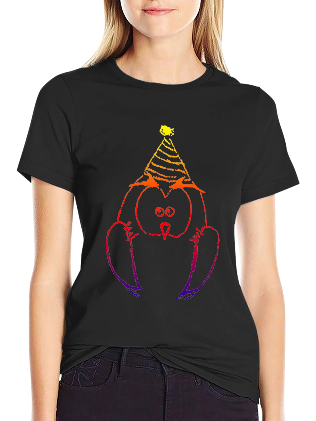 Party Owl Black T-Shirt - Fun & Unique Design