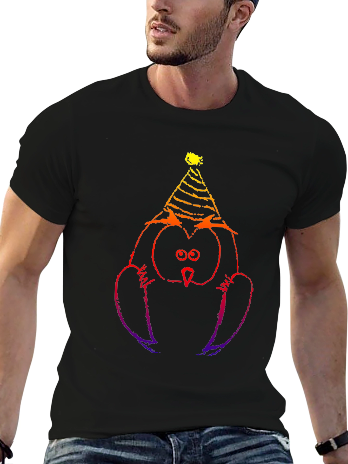 Party Owl Black T-Shirt - Fun & Unique Design