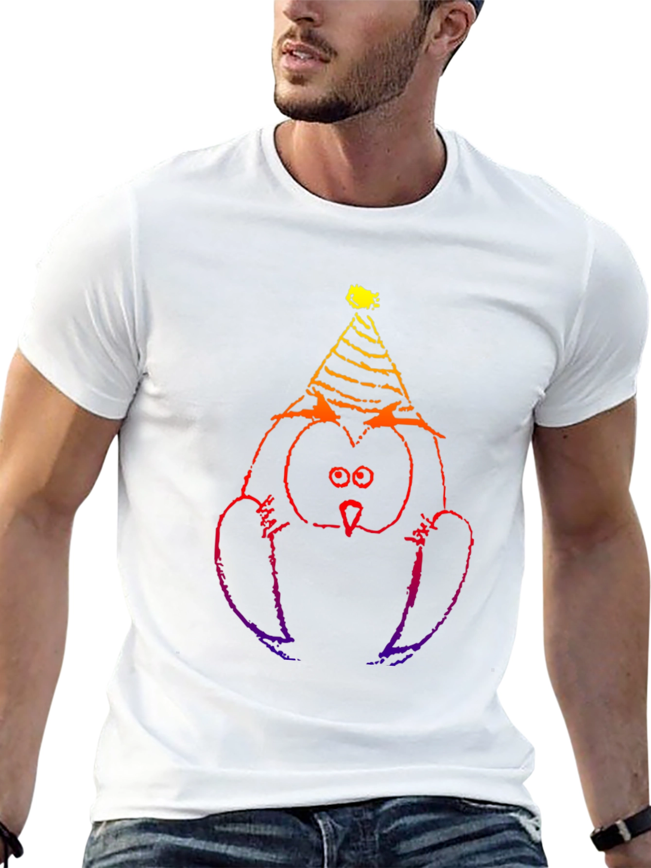 Party Owl Black T-Shirt - Fun & Unique Design
