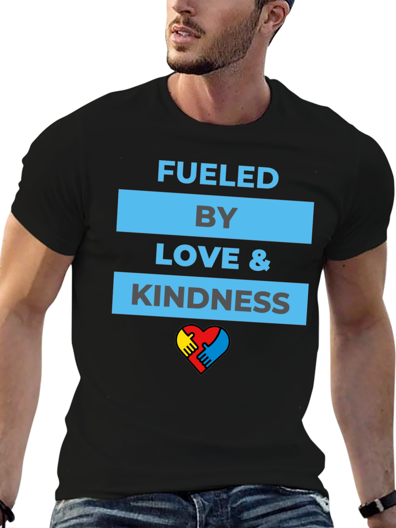 Fueled by Love & Kindness Autism Awareness T-Shirt