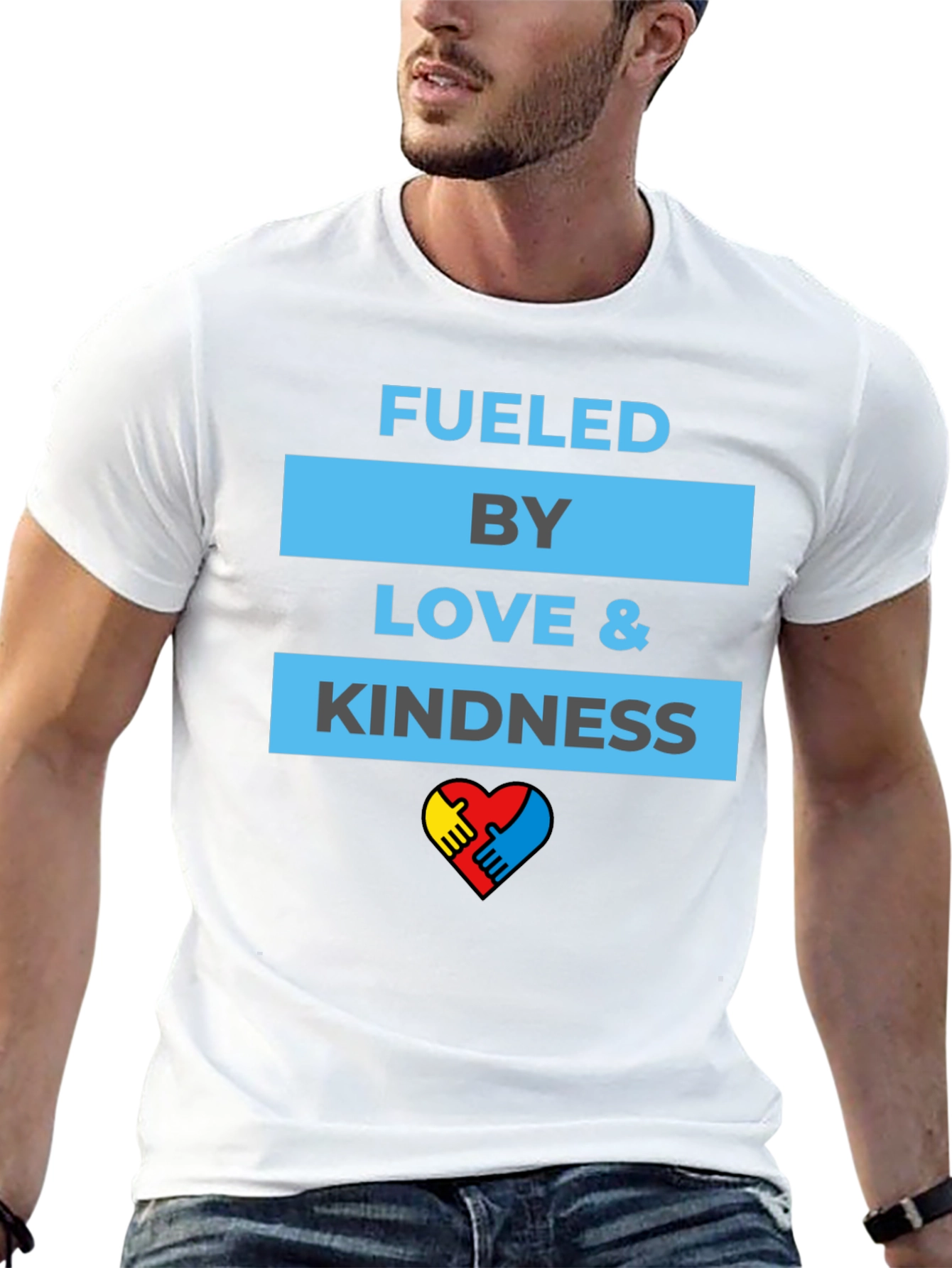 Fueled by Love & Kindness Autism Awareness T-Shirt