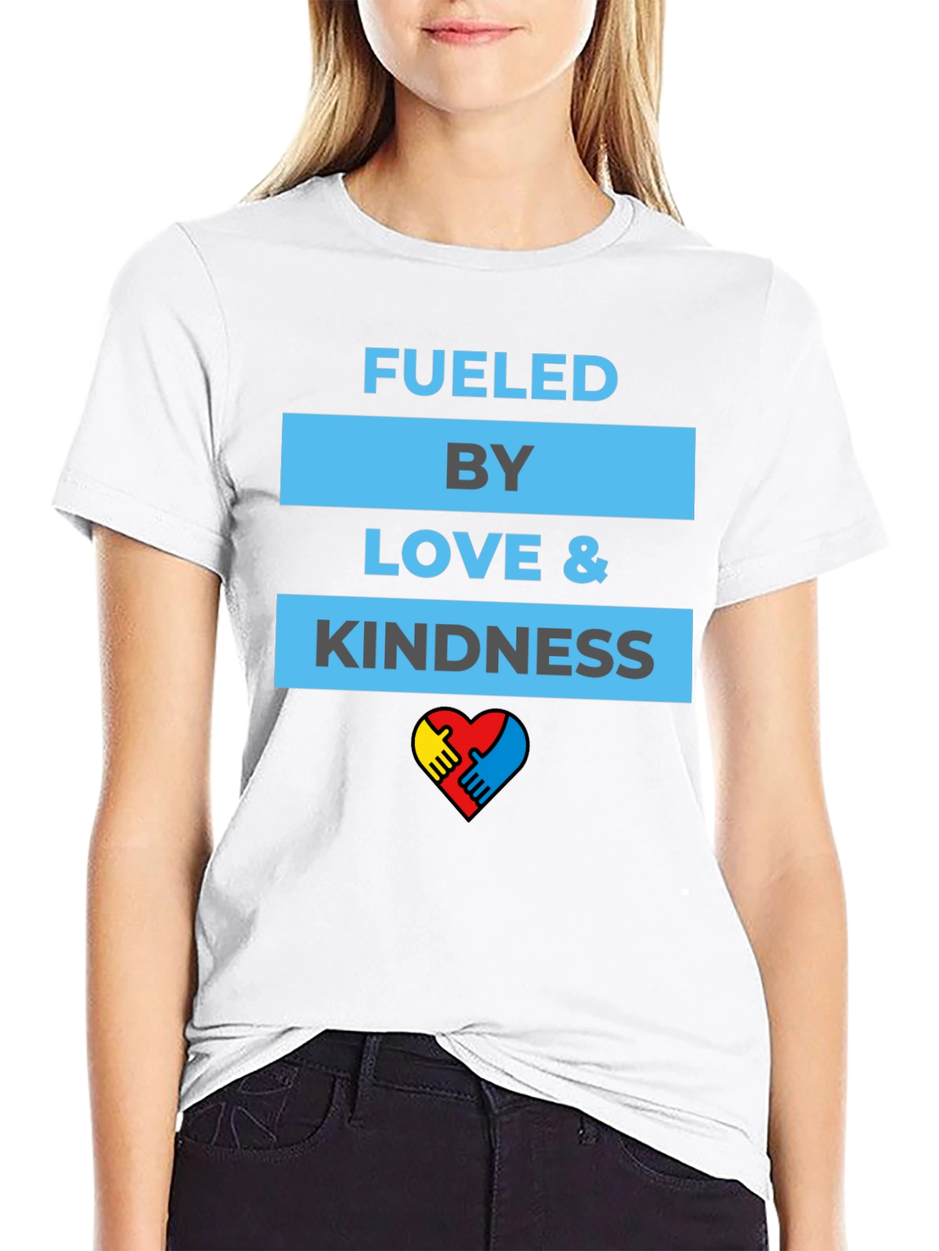 Fueled by Love & Kindness Autism Awareness T-Shirt