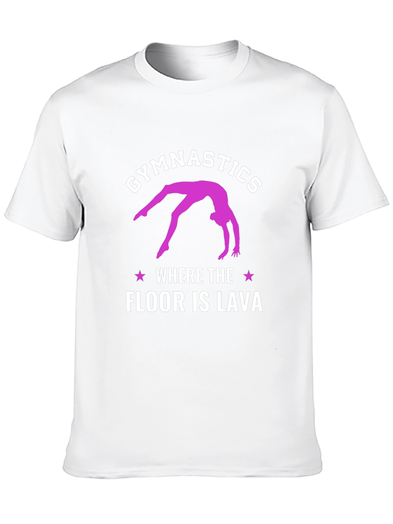 Gymnastics Where The Floor Is Lava Black T-Shirt