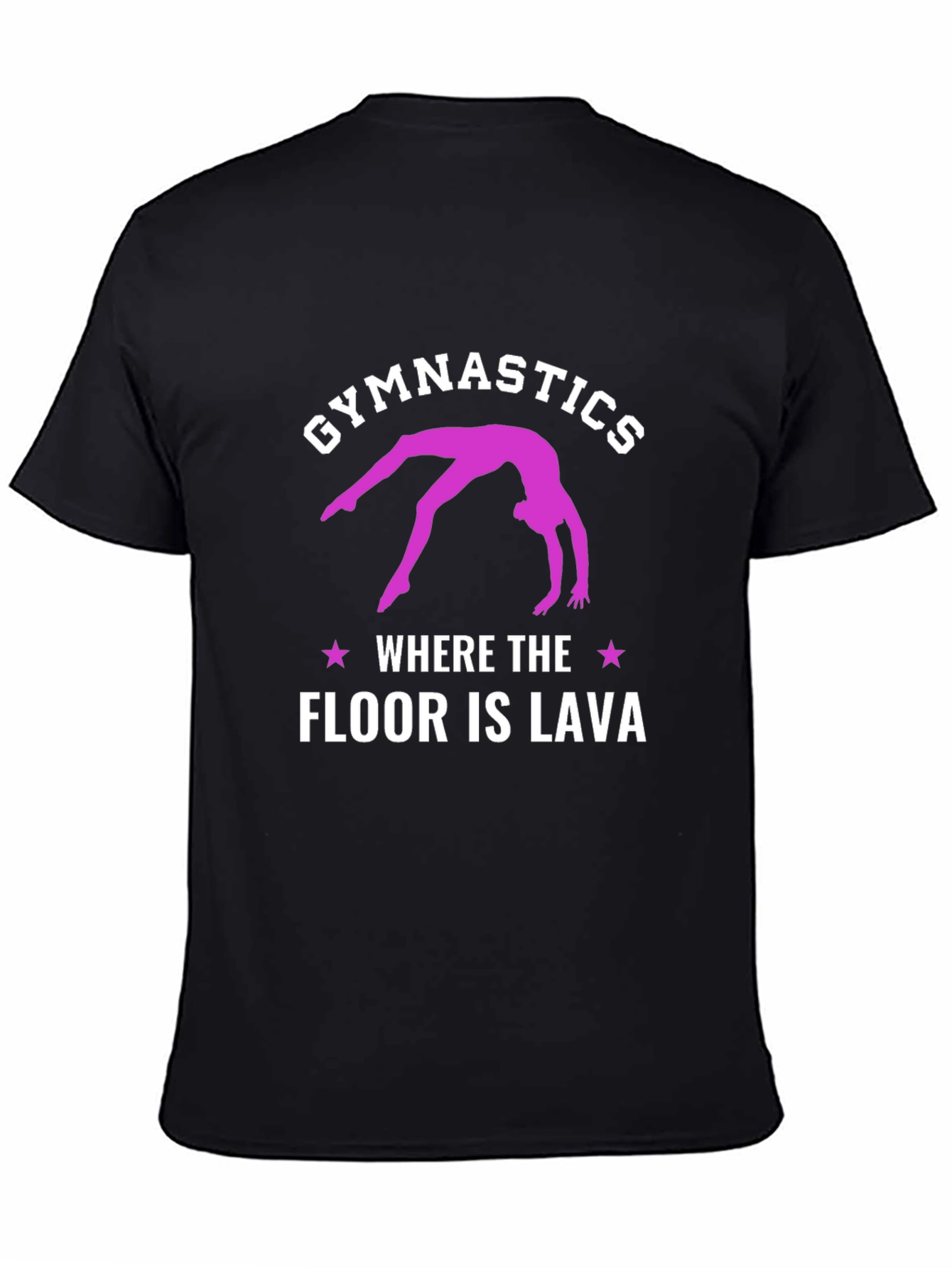 Gymnastics Where The Floor Is Lava Black T-Shirt