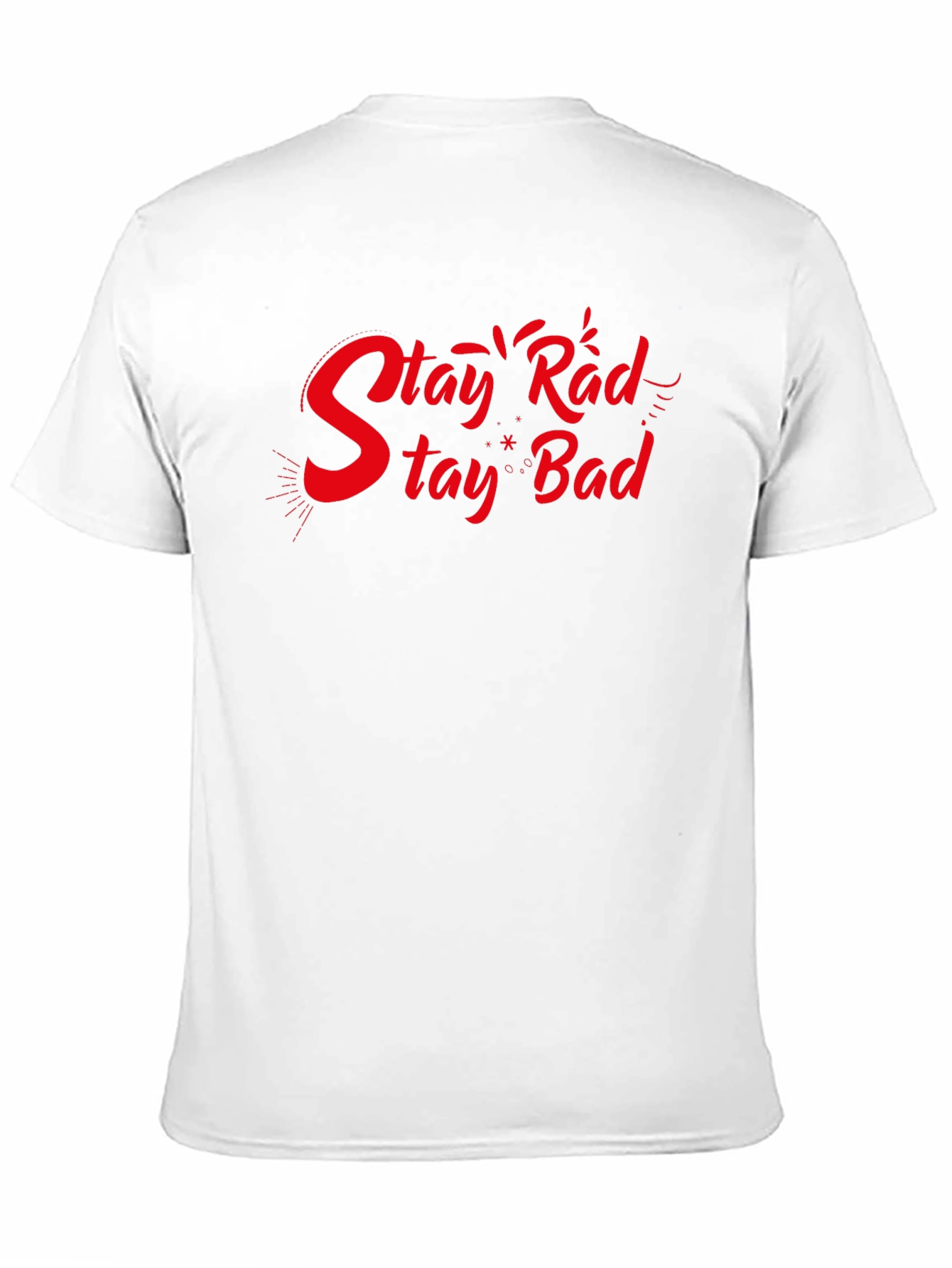 Stay Rad Stay Bad Black Graphic T-Shirt