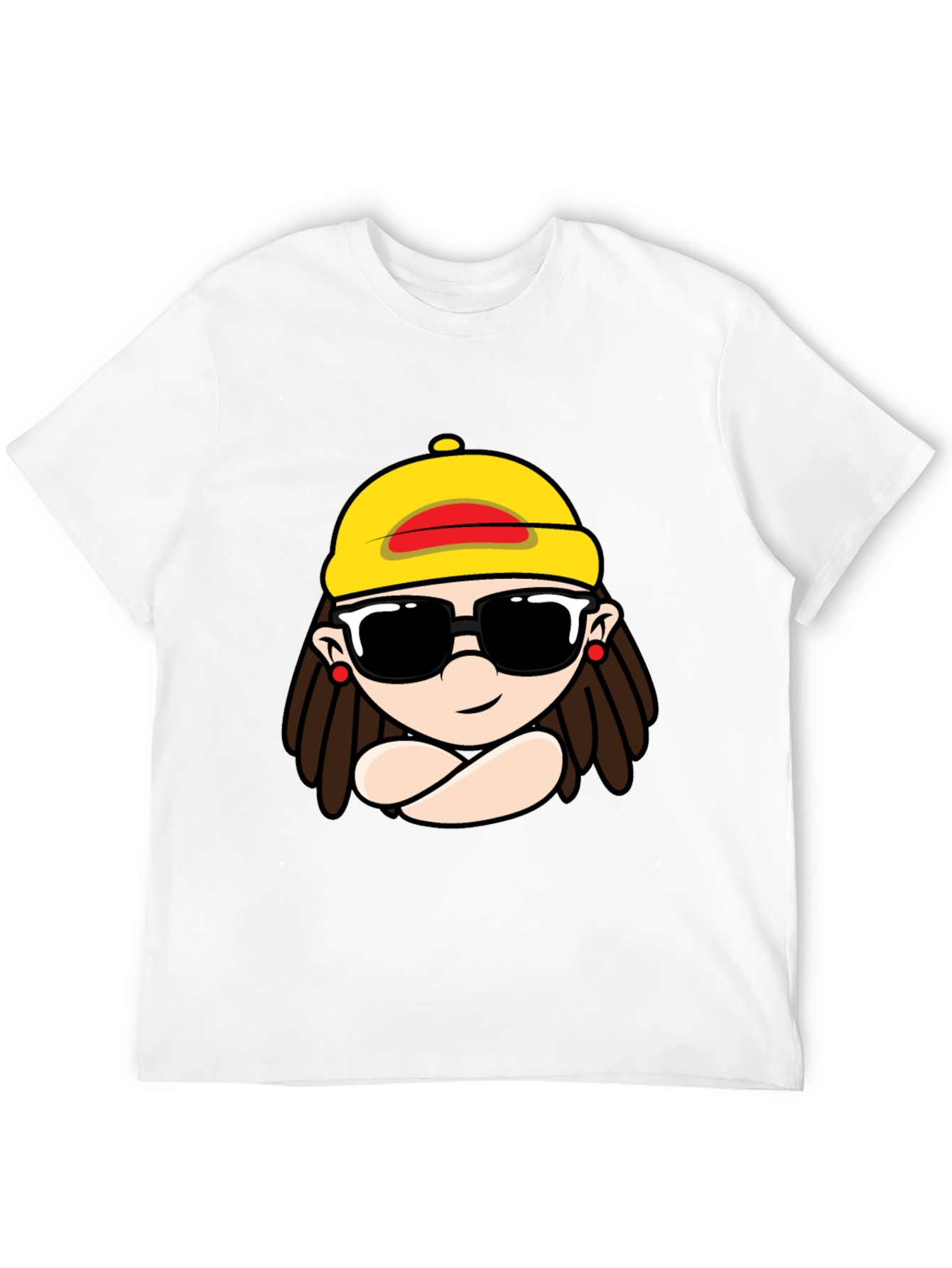 Cool Cartoon Graphic Black T-Shirt
