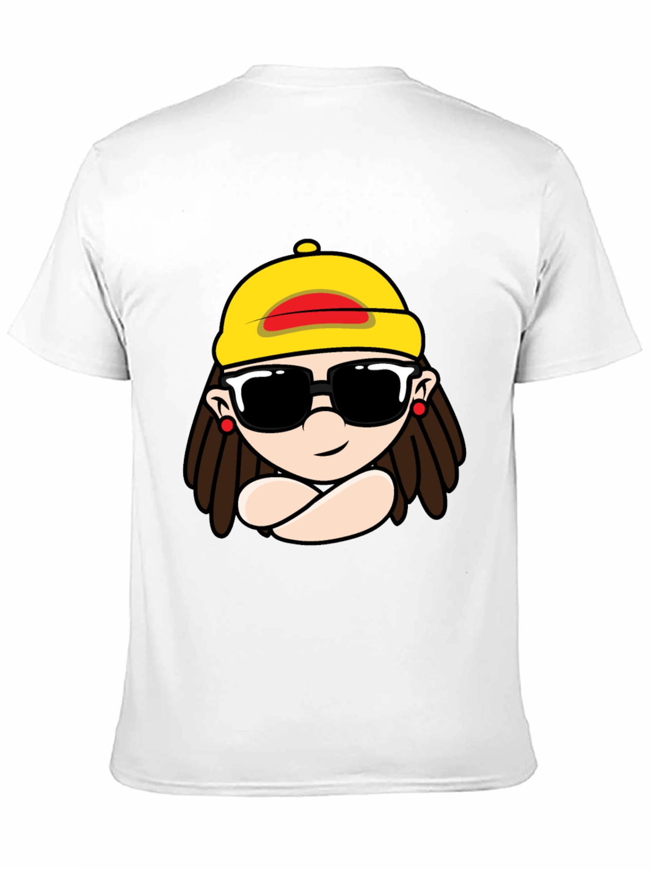 Cool Cartoon Graphic Black T-Shirt