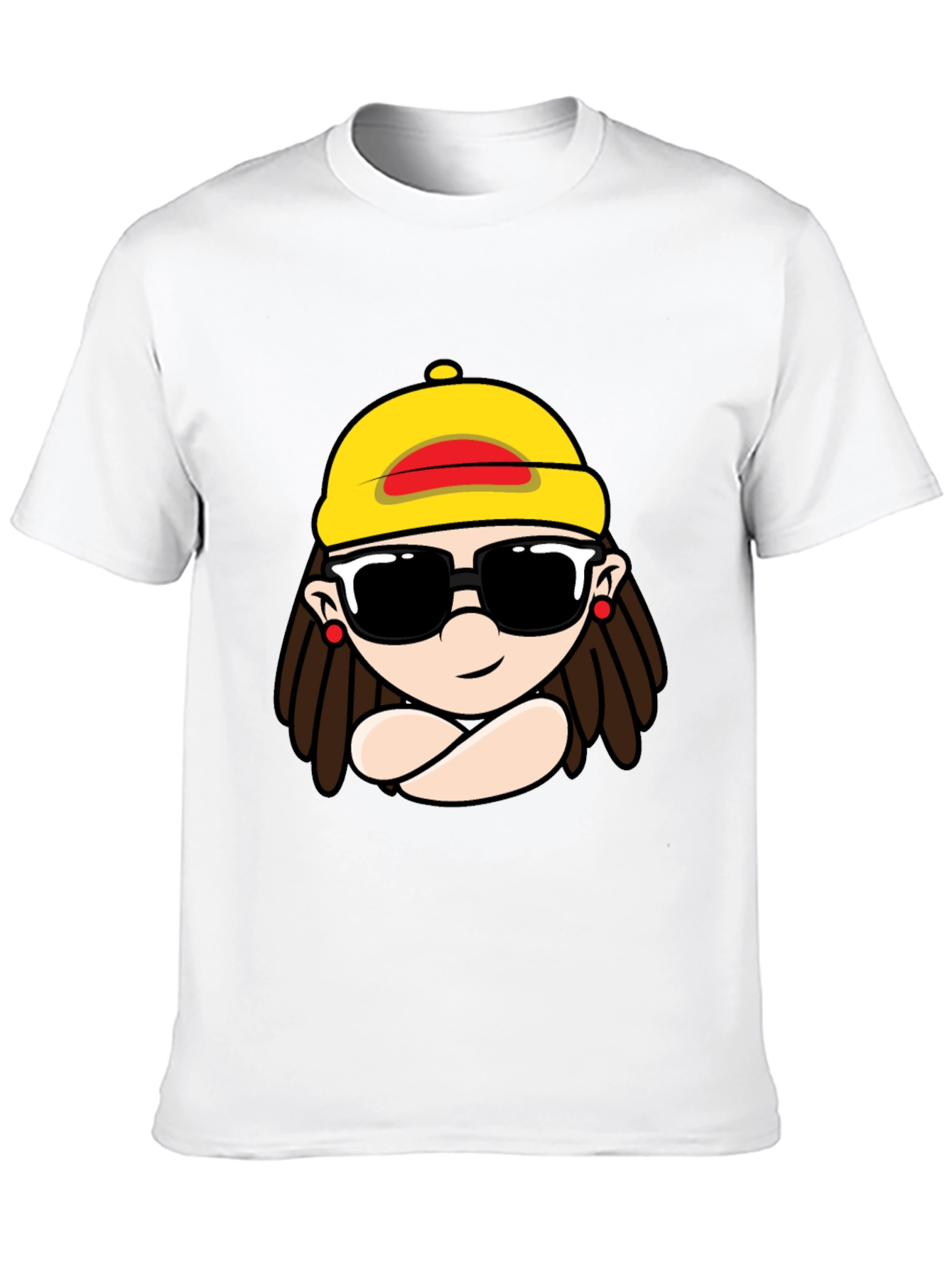 Cool Cartoon Graphic Black T-Shirt