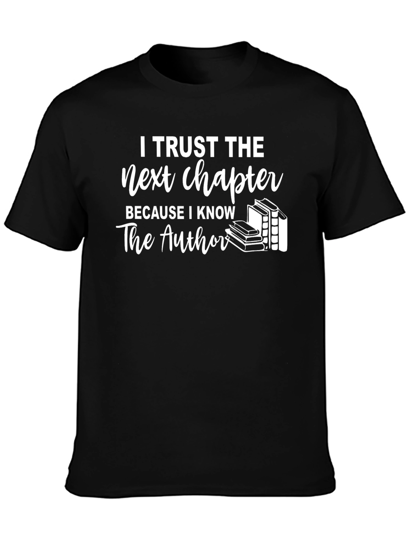 Trust the Next Chapter Black Graphic Tee