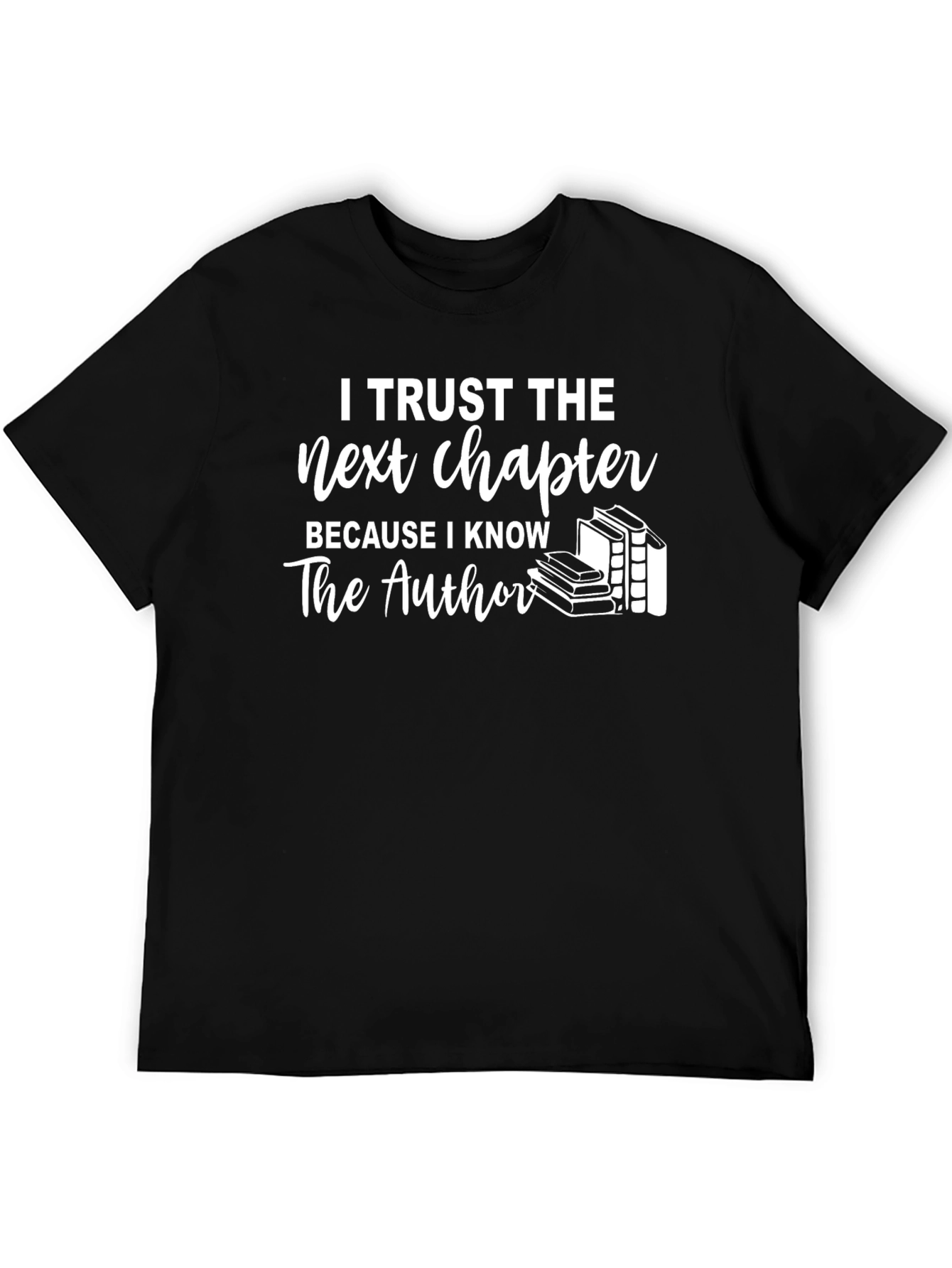 Trust the Next Chapter Black Graphic Tee