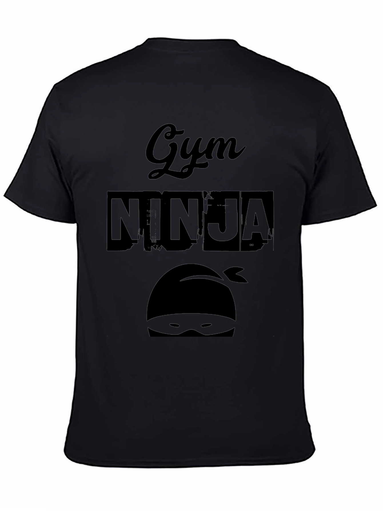 Gym Ninja Black Graphic T-Shirt - Workout Apparel