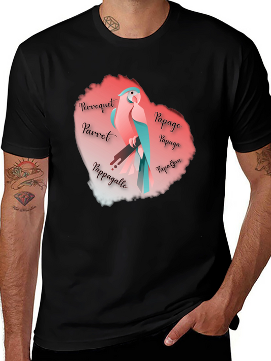 Parrot T-Shirt - Colorful Graphic Tee