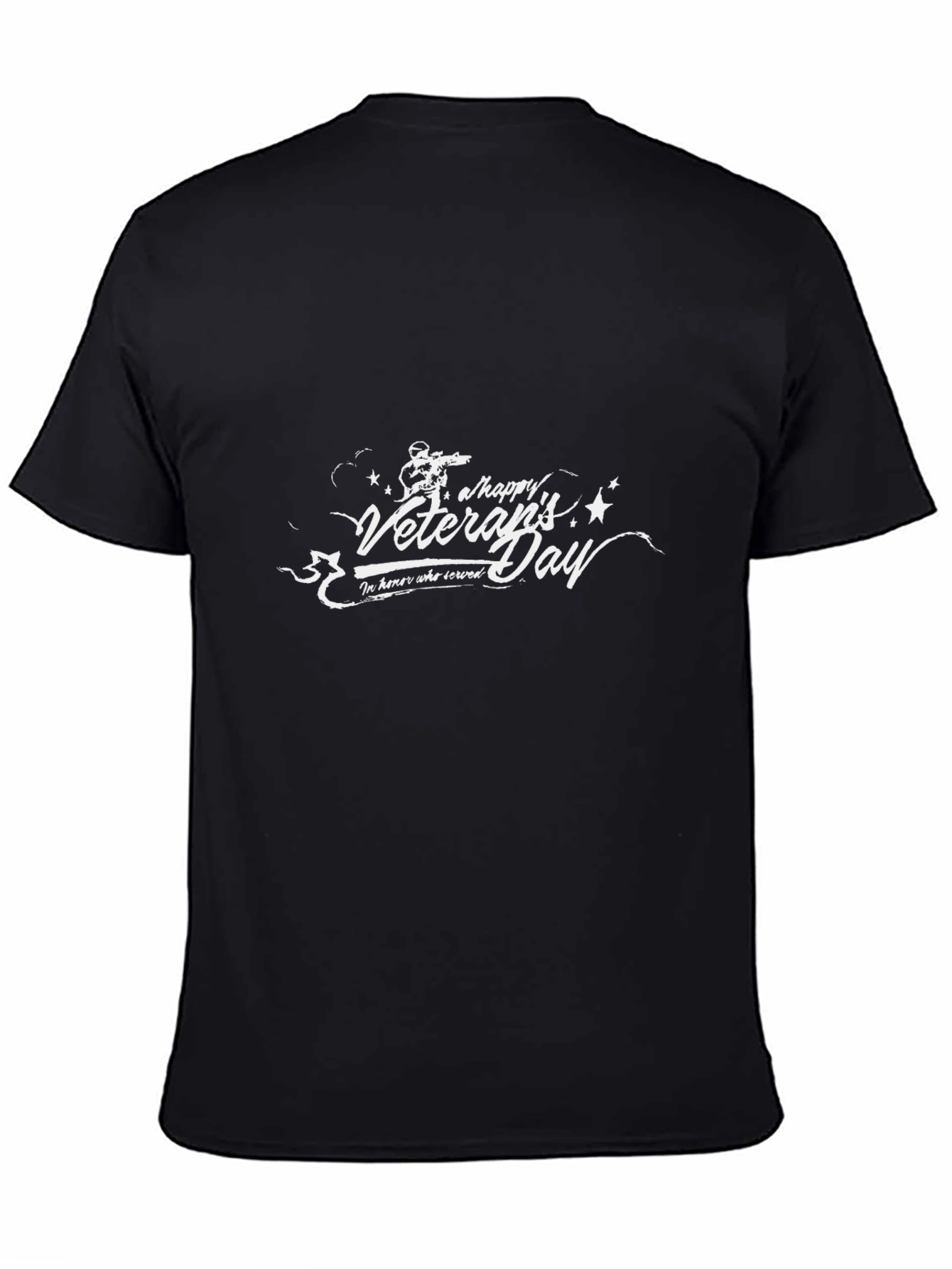 Happy Veterans Day Black T-Shirt