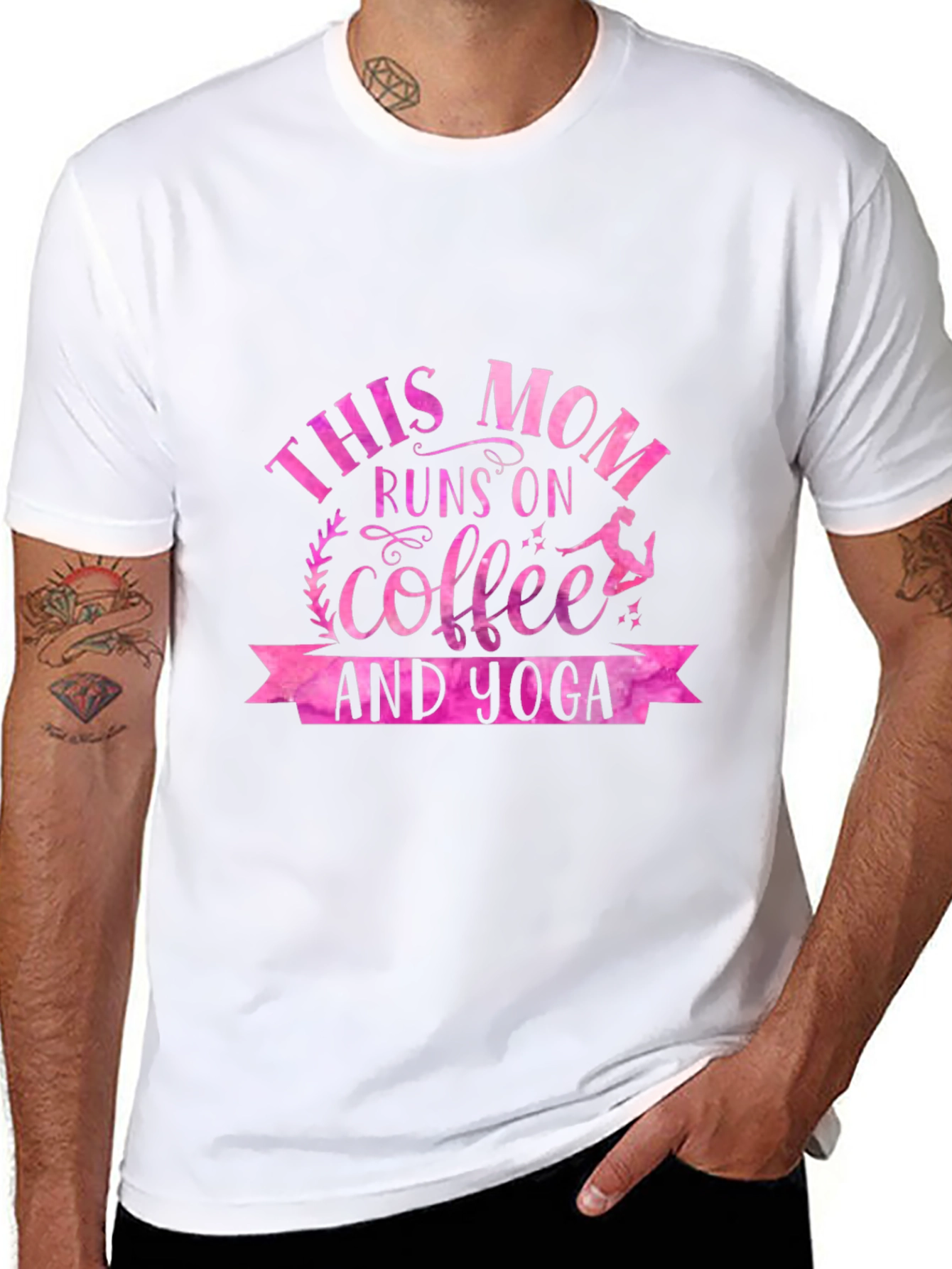 This Mom Runs on Coffee & Yoga T-Shirt