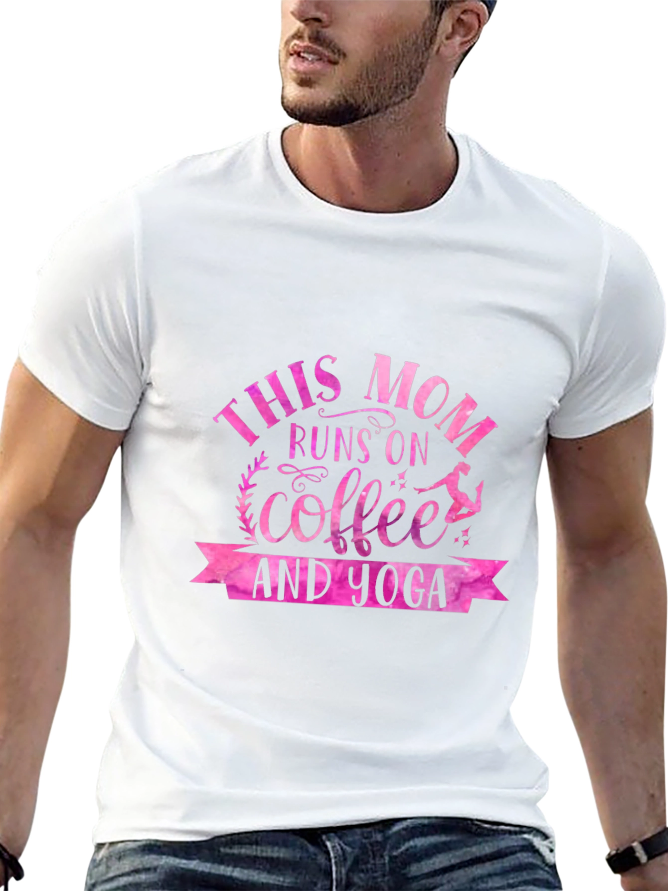 This Mom Runs on Coffee & Yoga T-Shirt