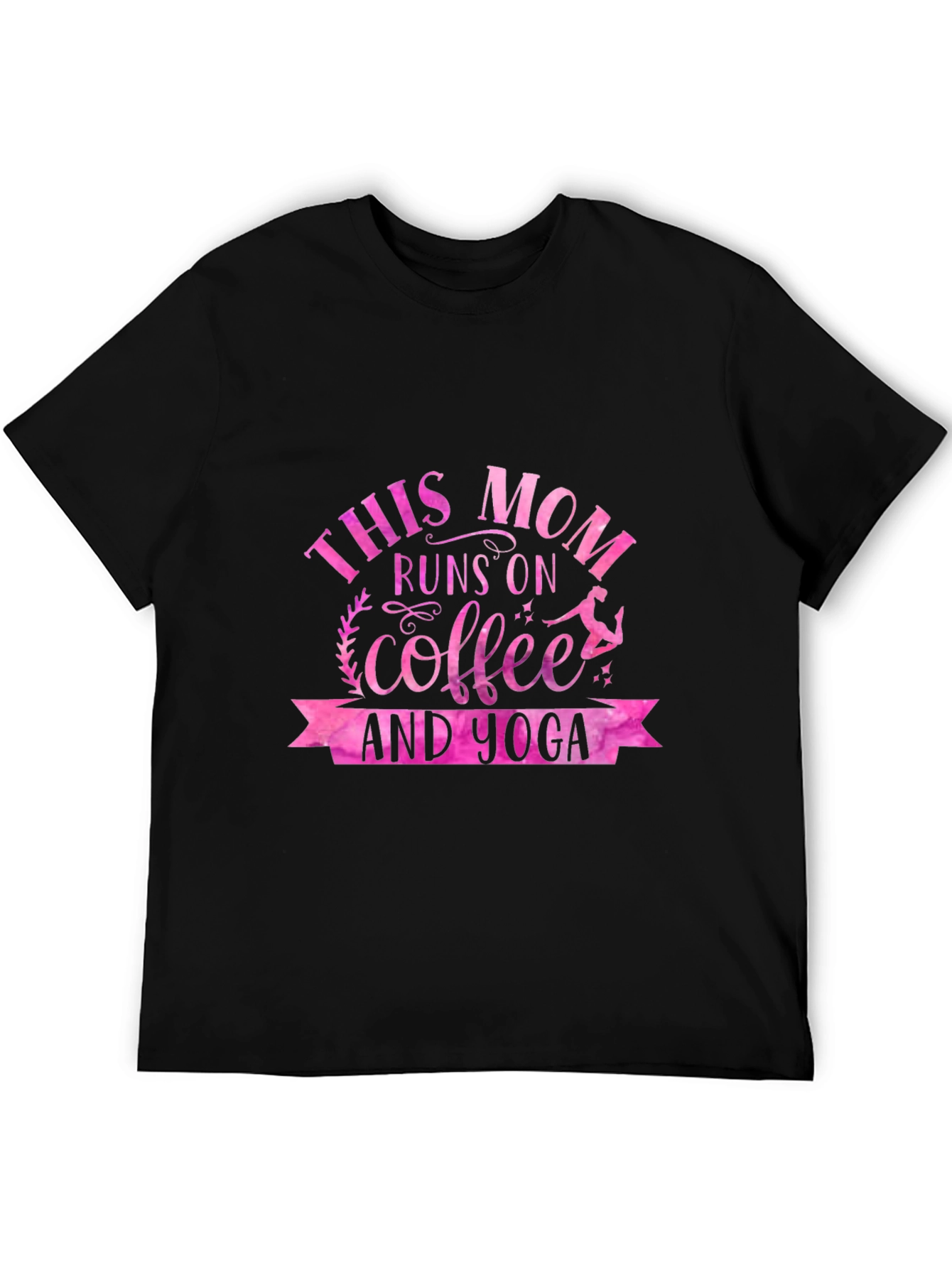 This Mom Runs on Coffee & Yoga T-Shirt
