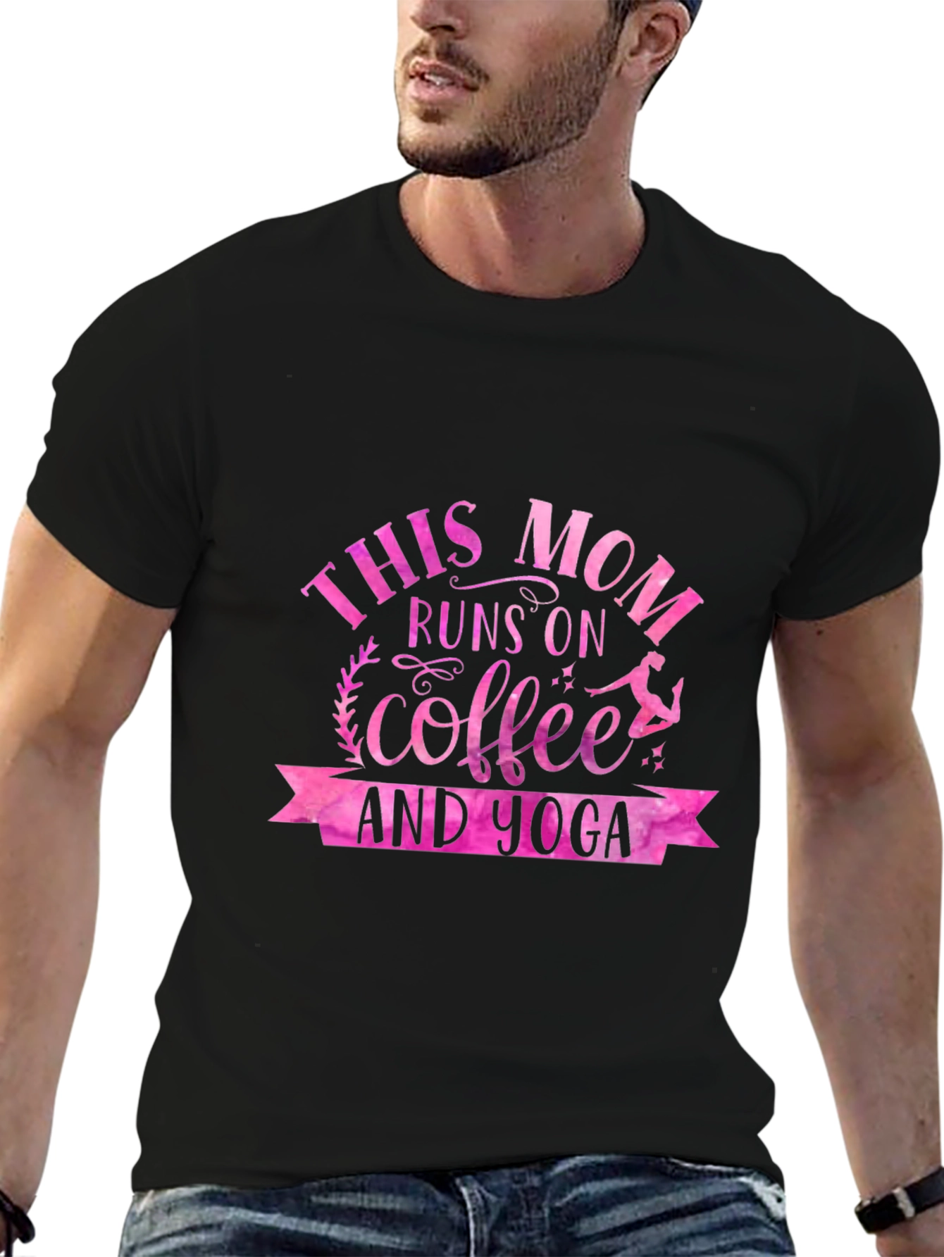 This Mom Runs on Coffee & Yoga T-Shirt