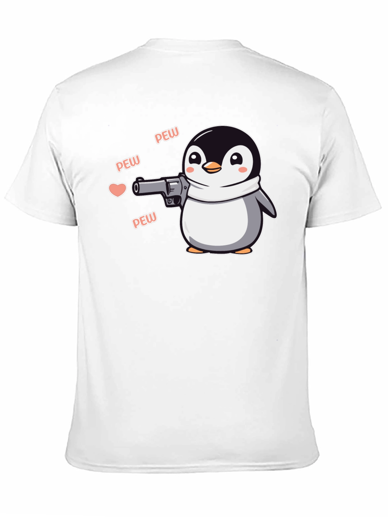 Penguin with a Gun Graphic Tee