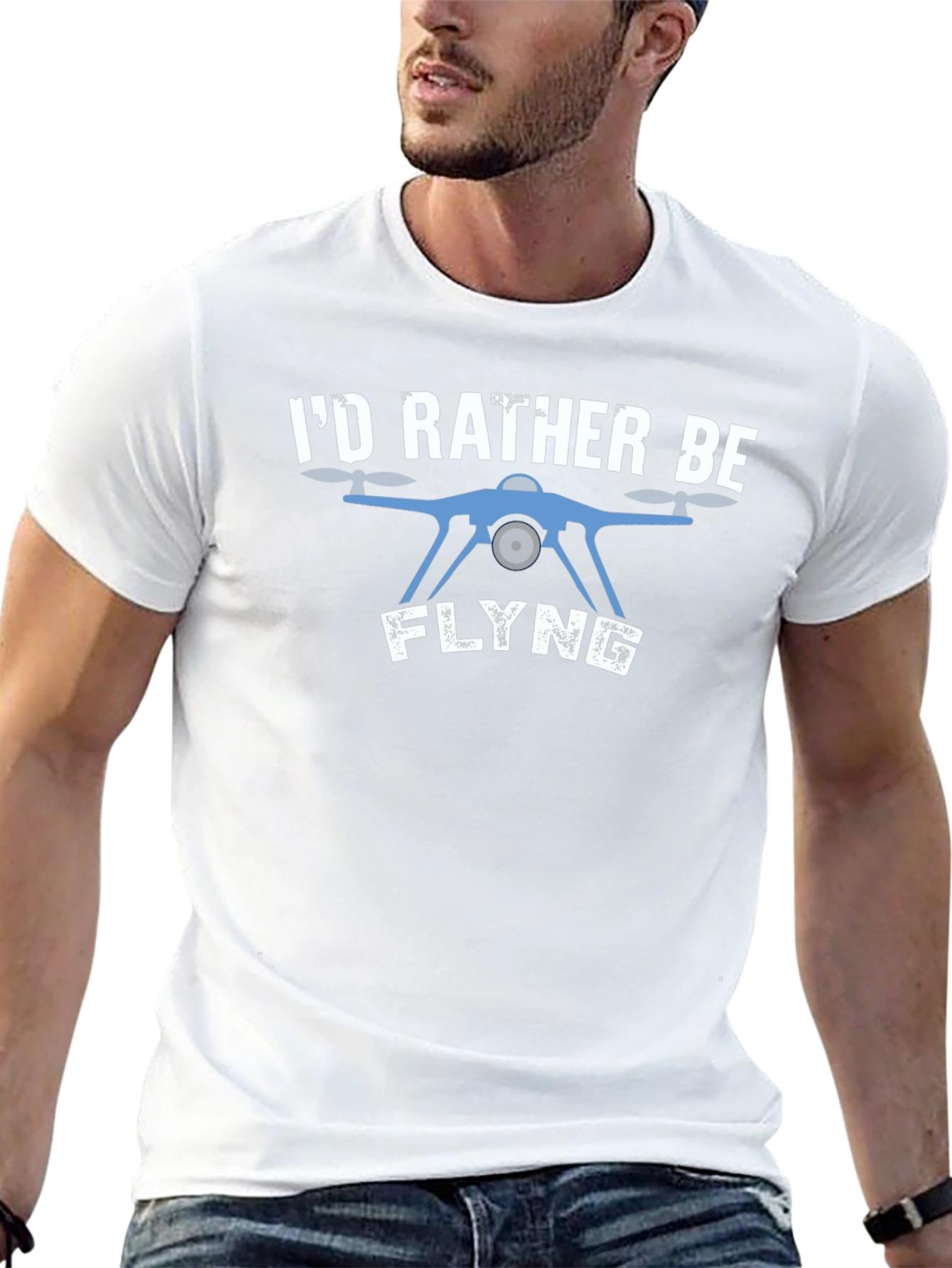 Id Rather Be Flying Drone T-Shirt