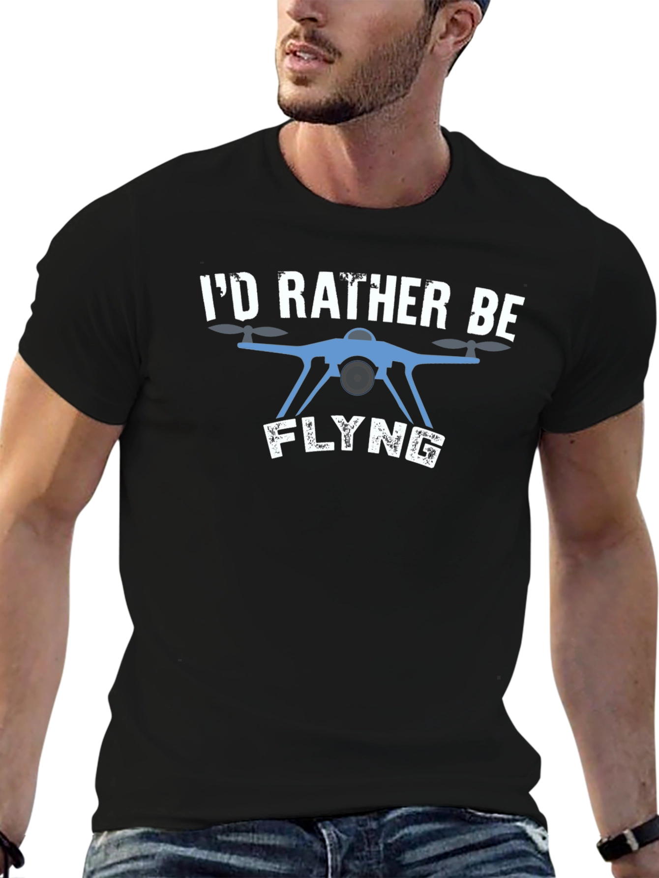Id Rather Be Flying Drone T-Shirt