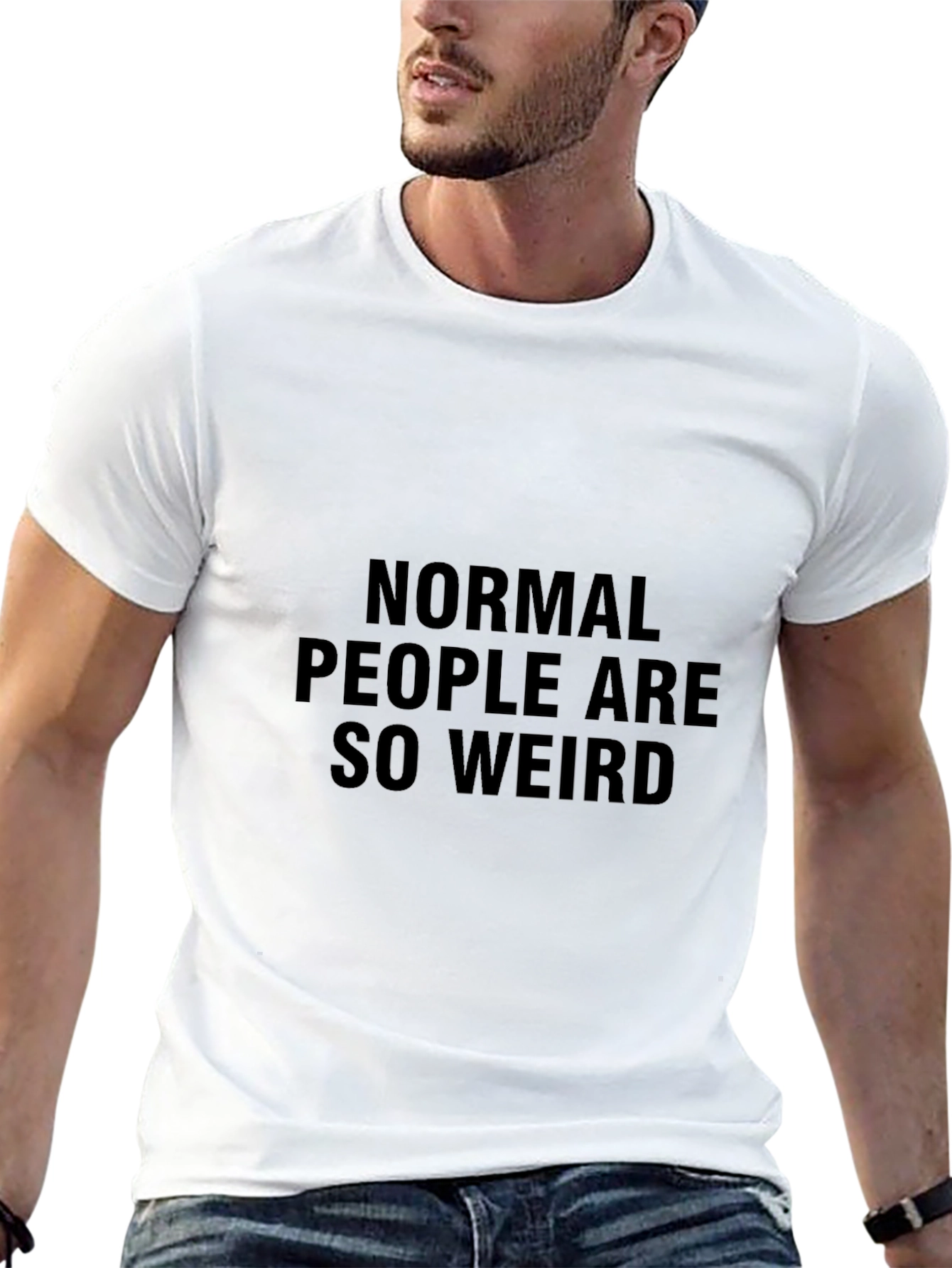 Normal People Are So Weird Funny Graphic Tee