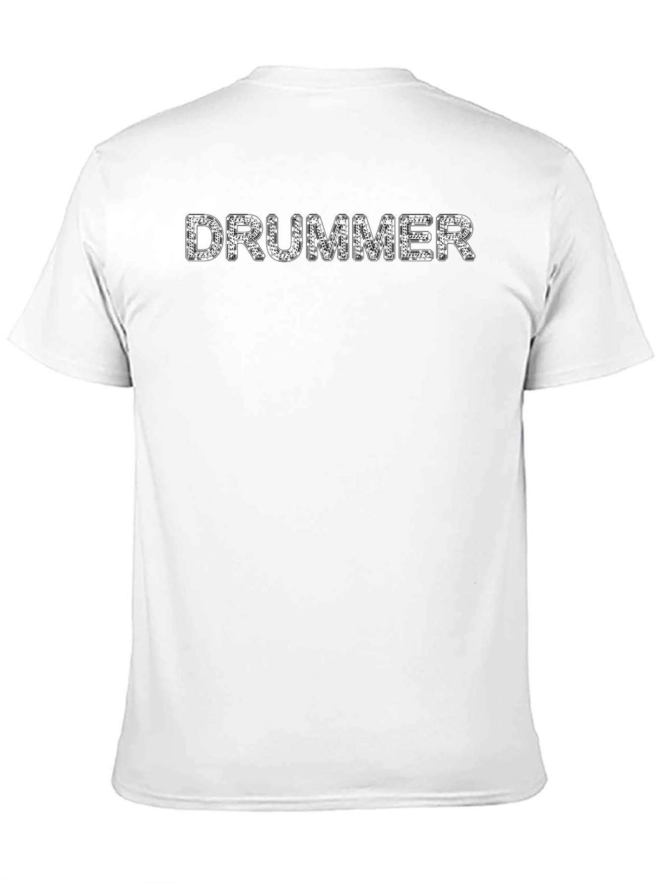Drummer T-Shirt - Black Crew Neck Tee