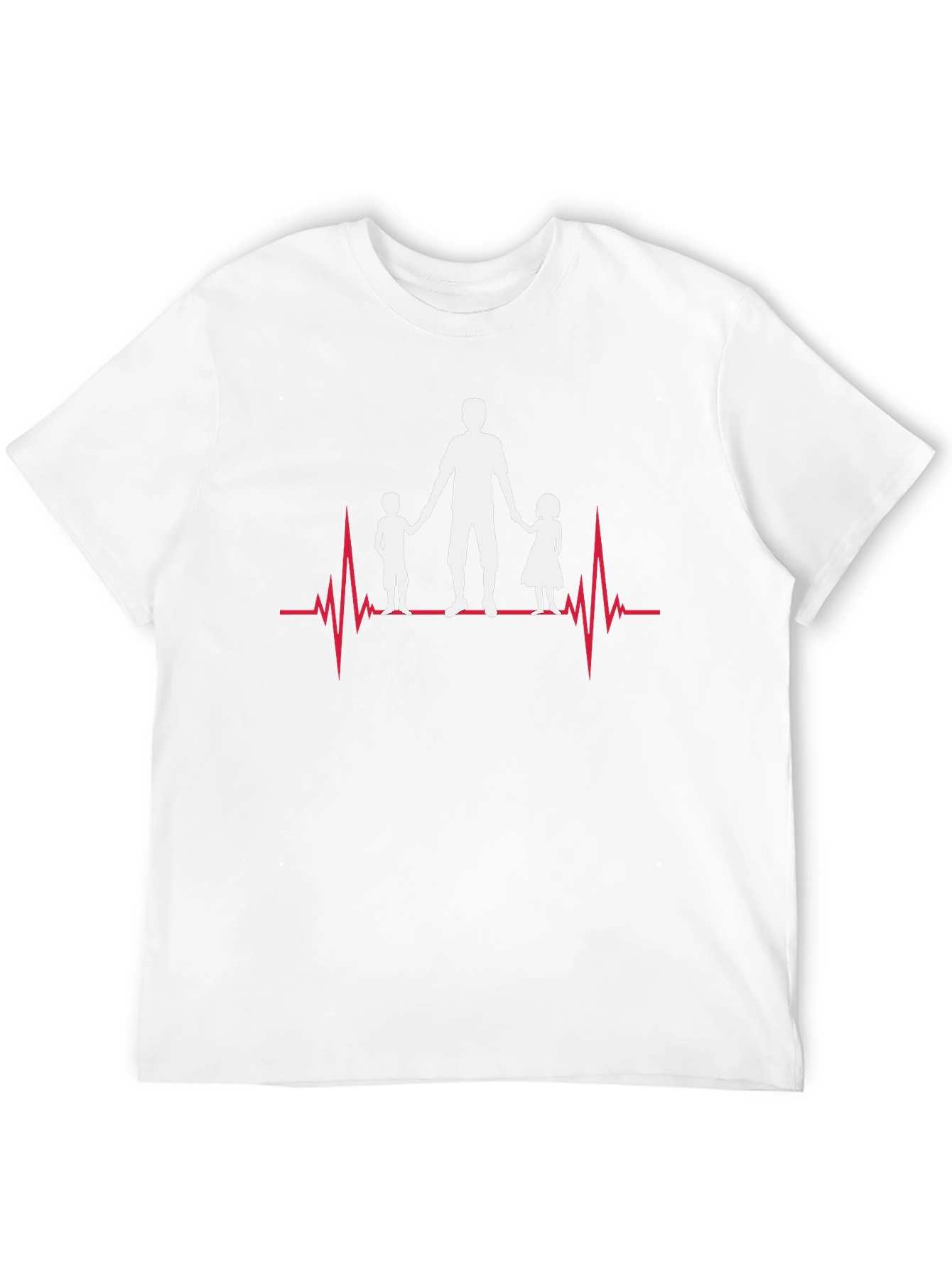 Dad & Kids Heartbeat Graphic Tee