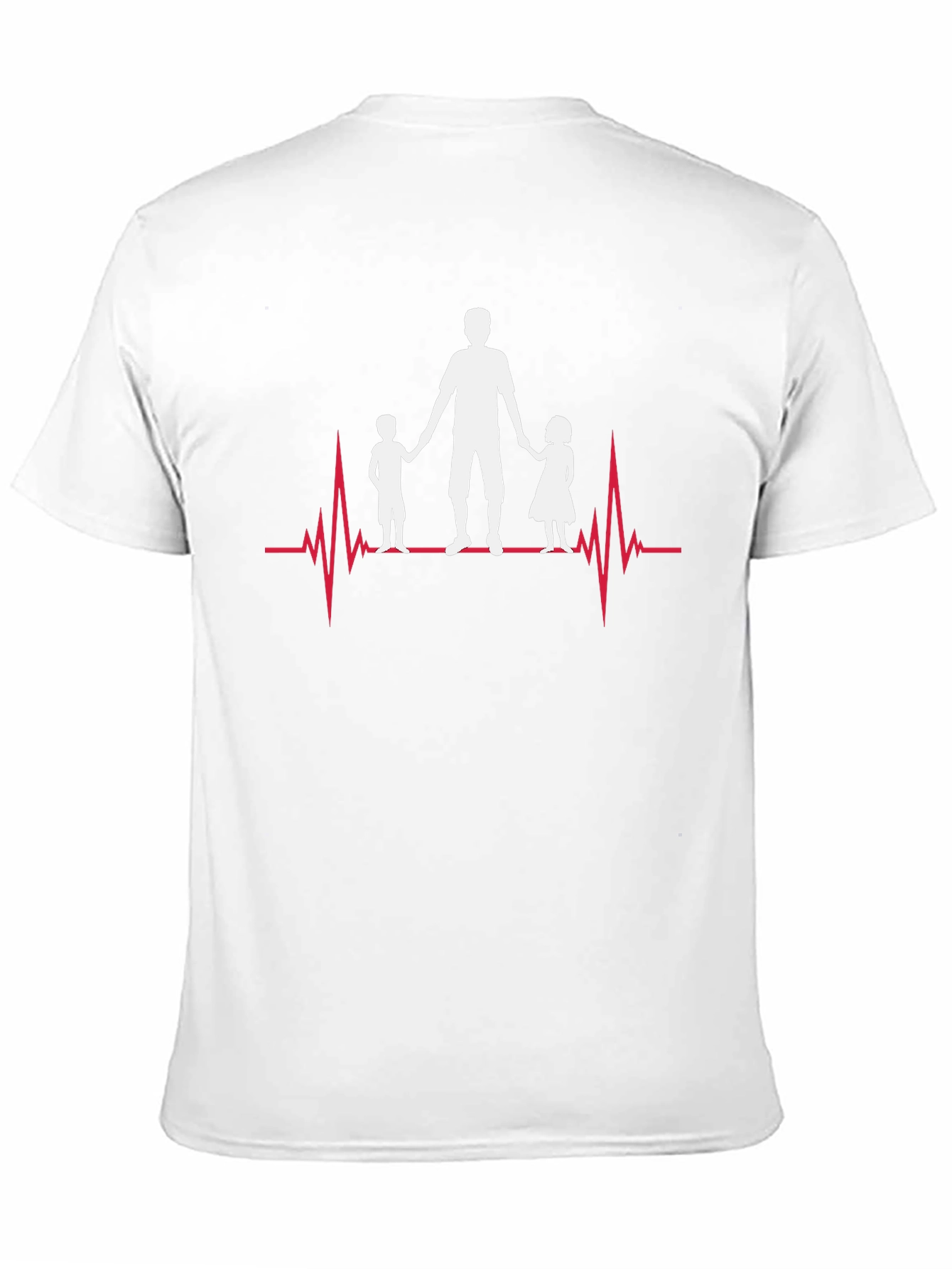 Dad & Kids Heartbeat Graphic Tee