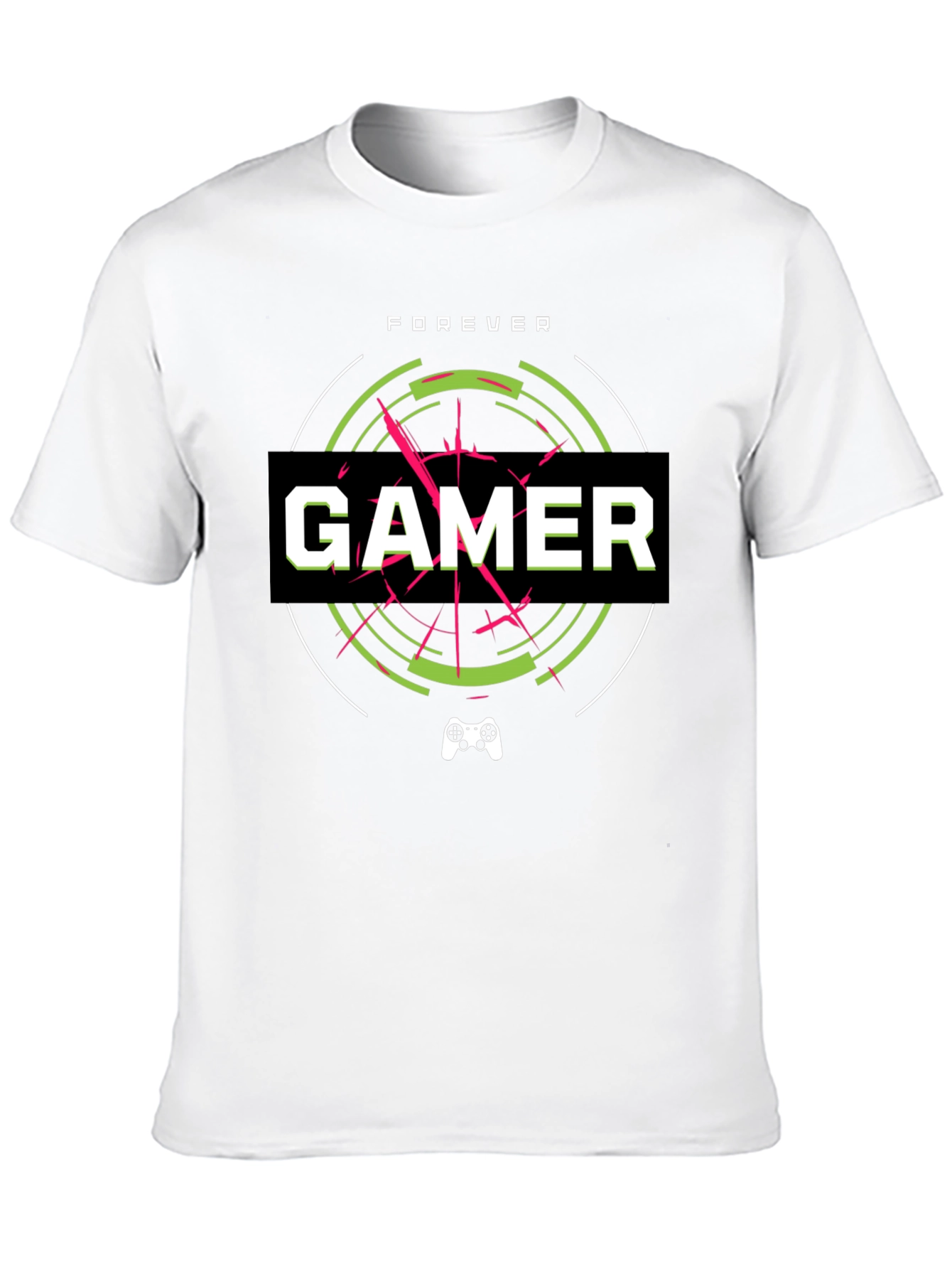 Forever Gamer Black Graphic Tee