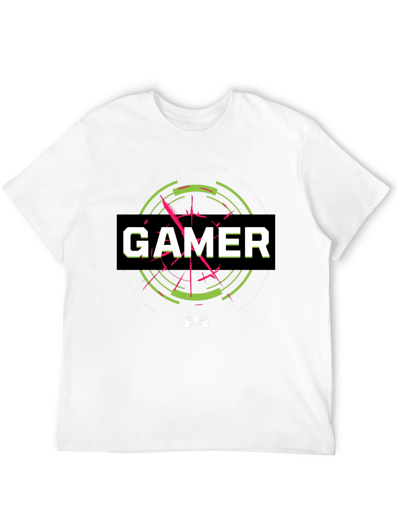 Forever Gamer Black Graphic Tee